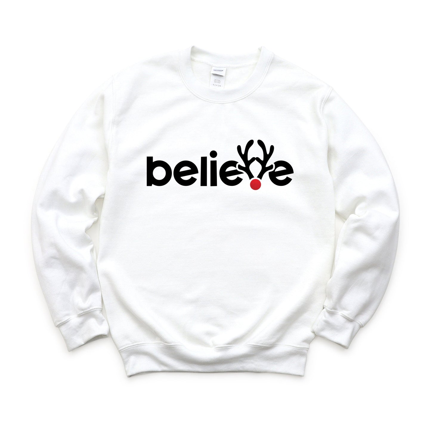 Believe Reindeer Antlers - Sweatshirt