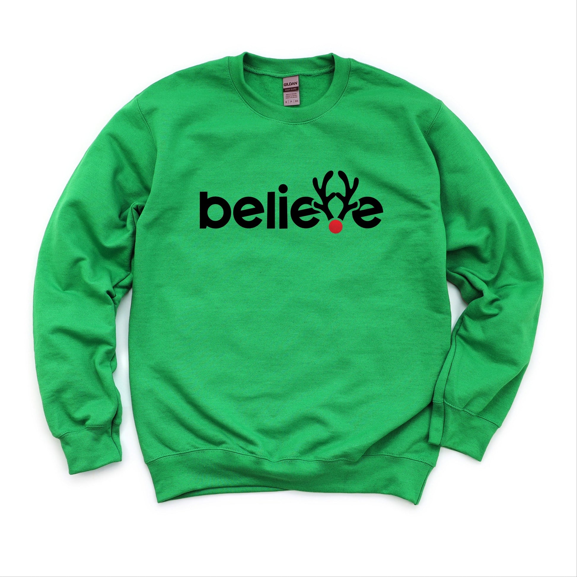 Believe Reindeer Antlers - Sweatshirt
