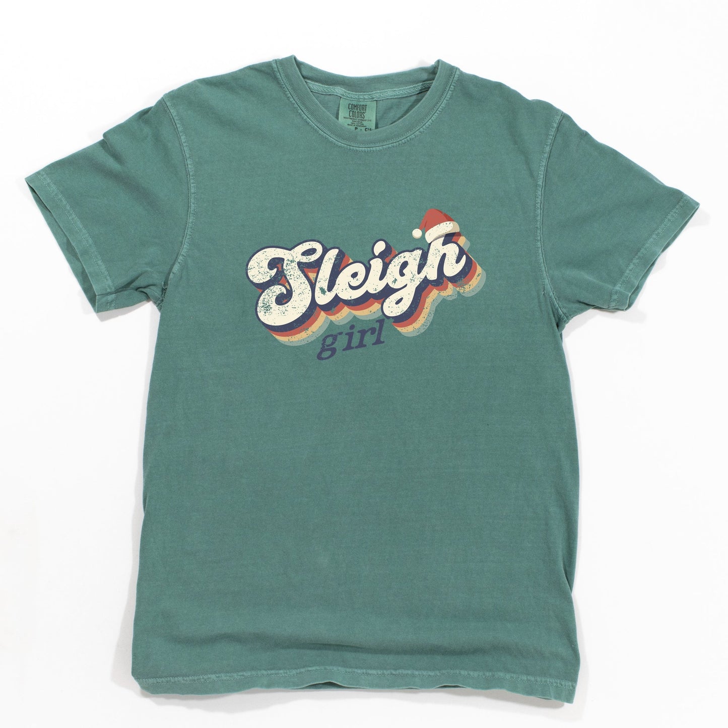 Sleigh Girl Retro Distressed - Garment Dyed Tee