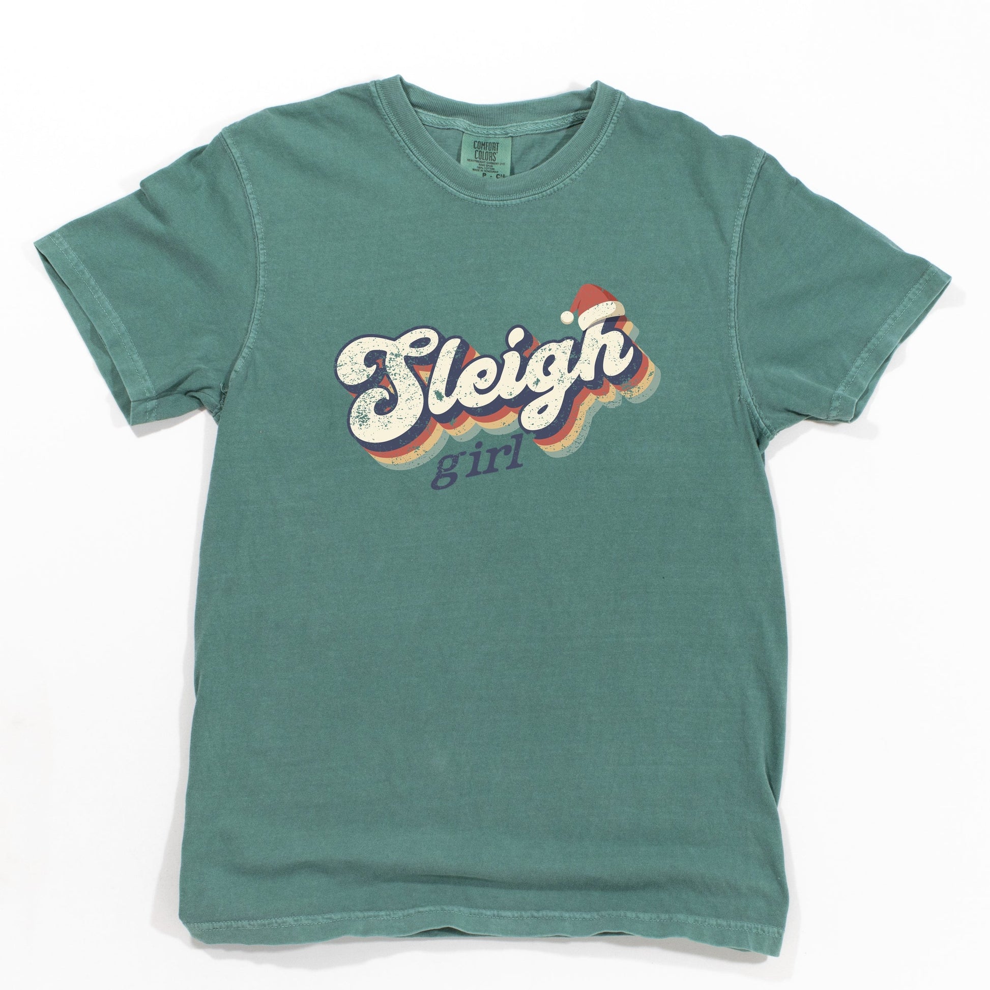 Sleigh Girl Retro Distressed - Garment Dyed Tee