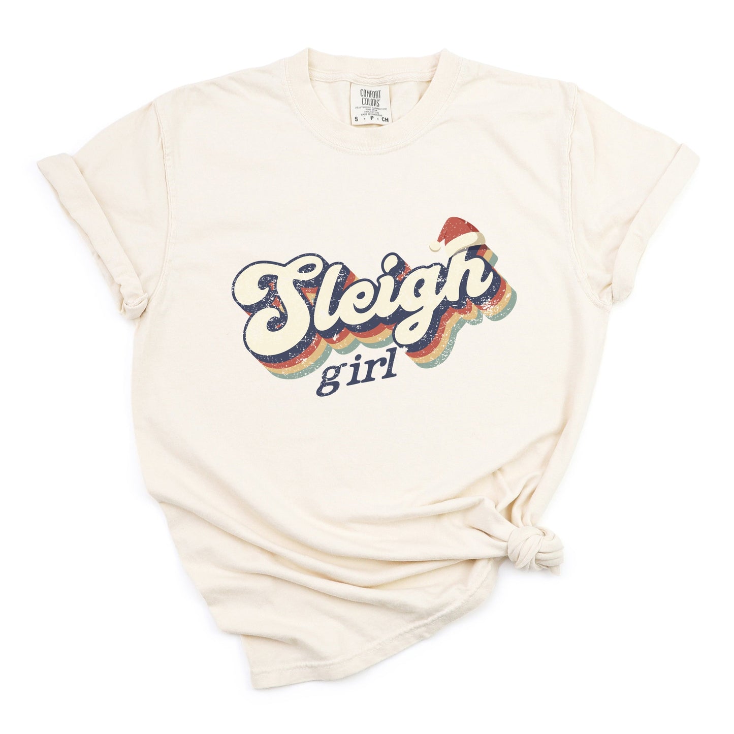Sleigh Girl Retro Distressed - Garment Dyed Tee