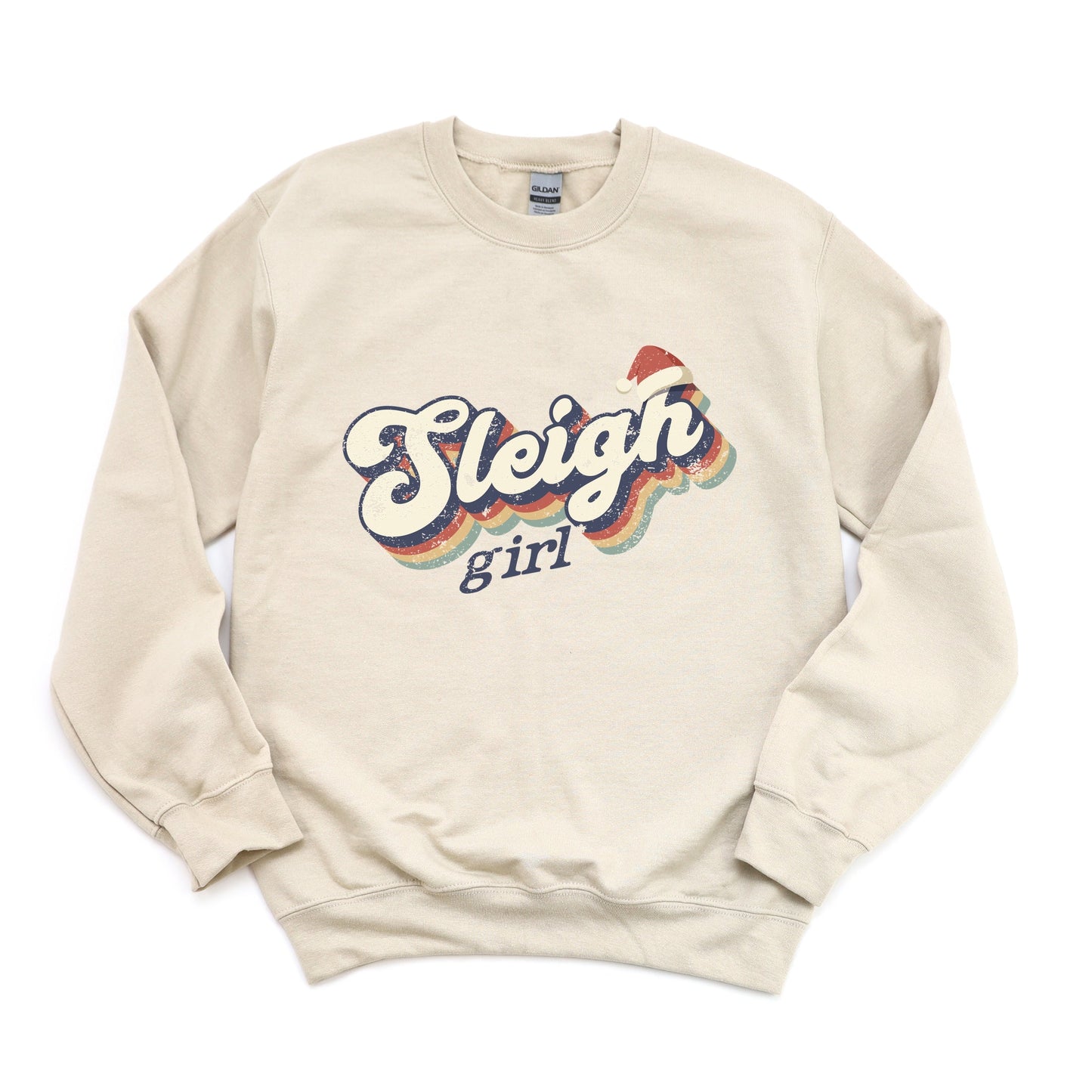 Sleigh Girl Retro Distressed - Sweatshirt