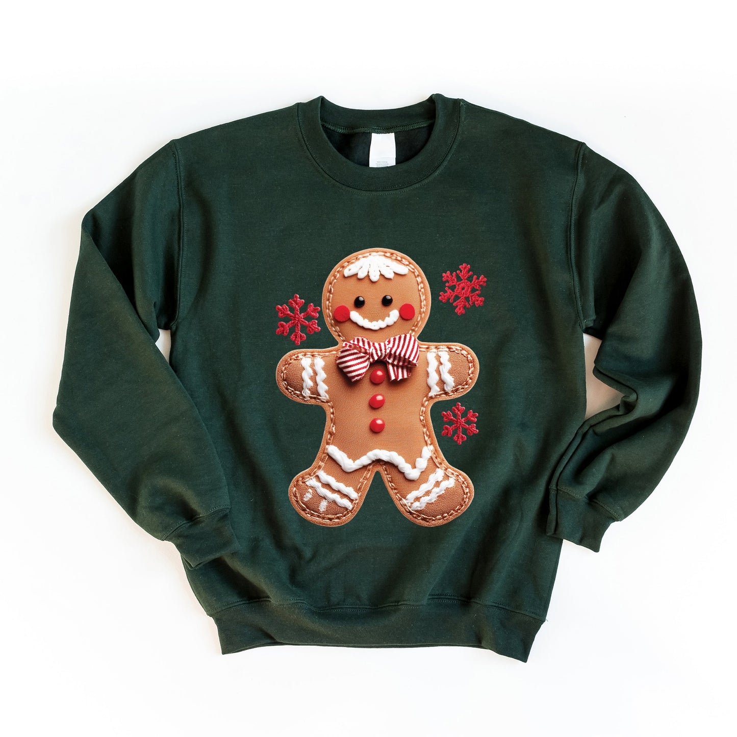 Gingerbread Patchwork Print -  Womens Sweatshirt