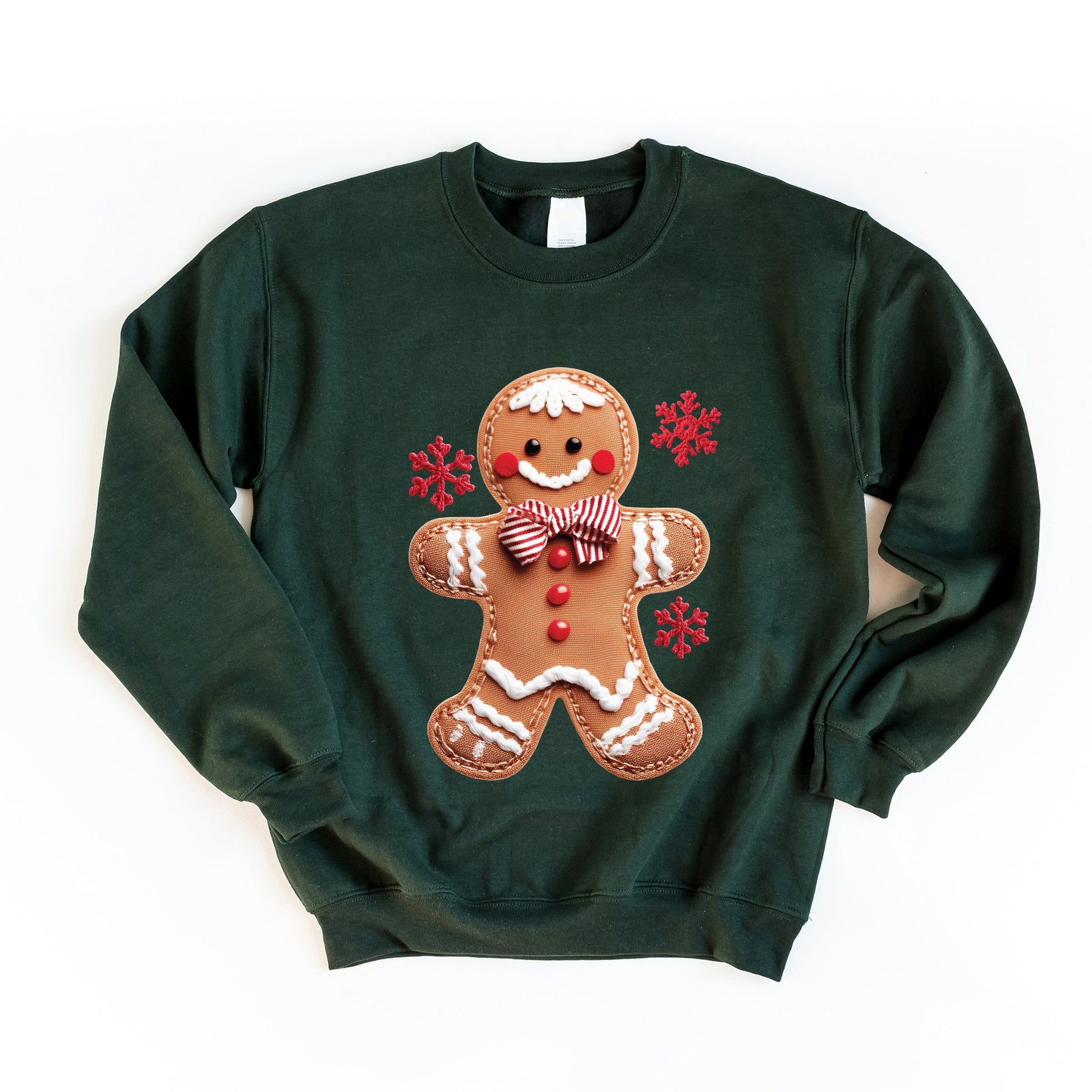 Gingerbread Patchwork Print -  Womens Sweatshirt