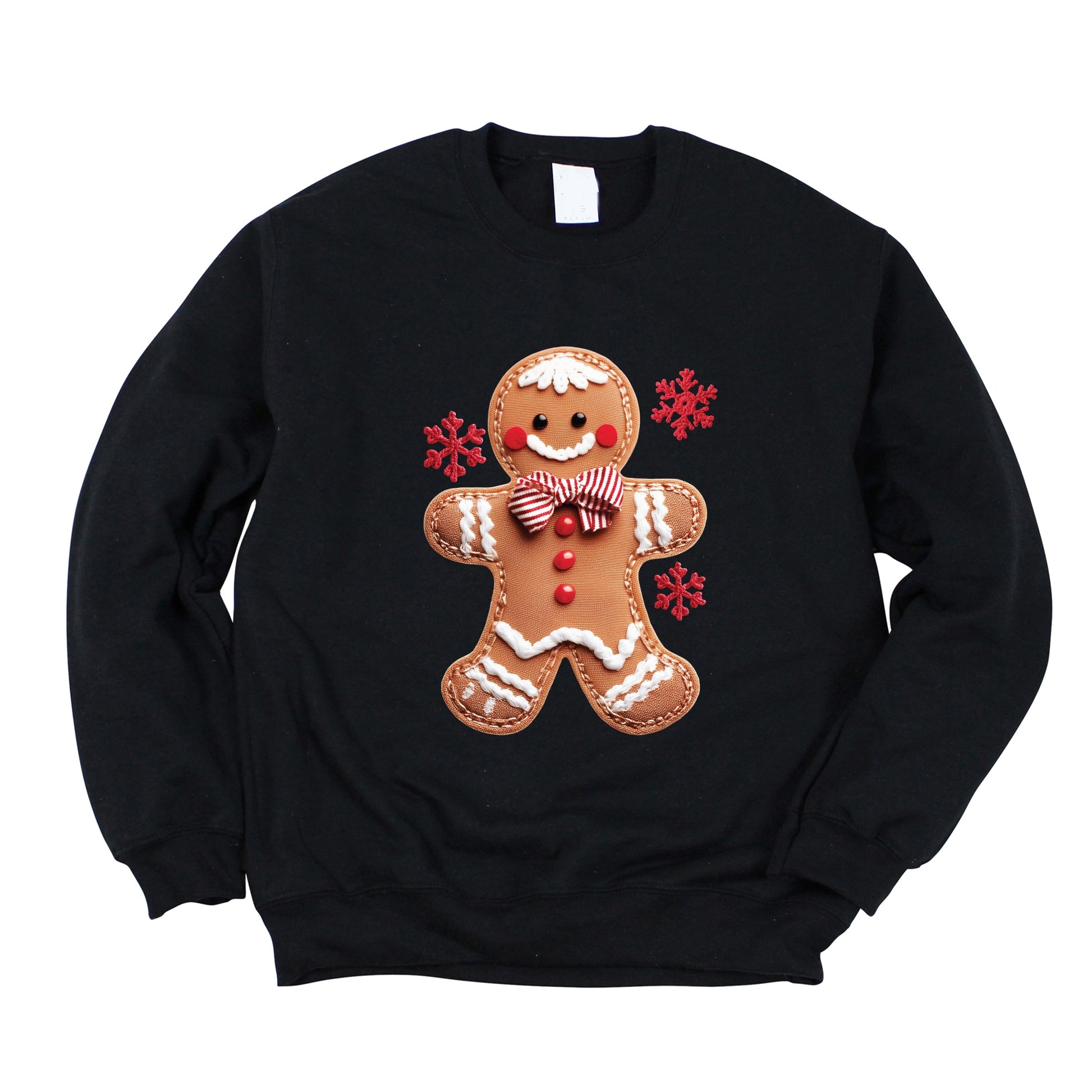 Gingerbread Patchwork Print -  Womens Sweatshirt