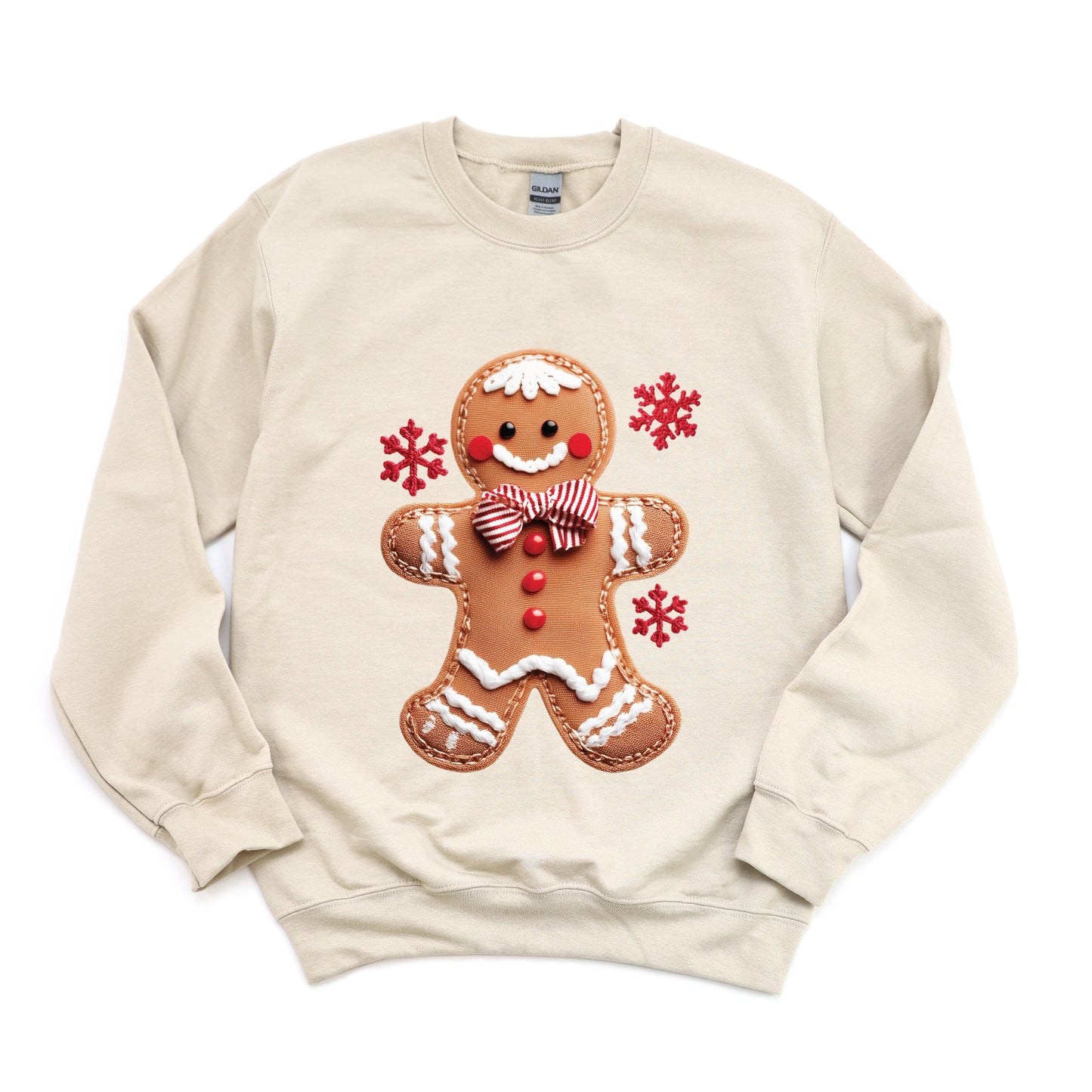 Gingerbread Patchwork Print -  Women's Sweatshirt