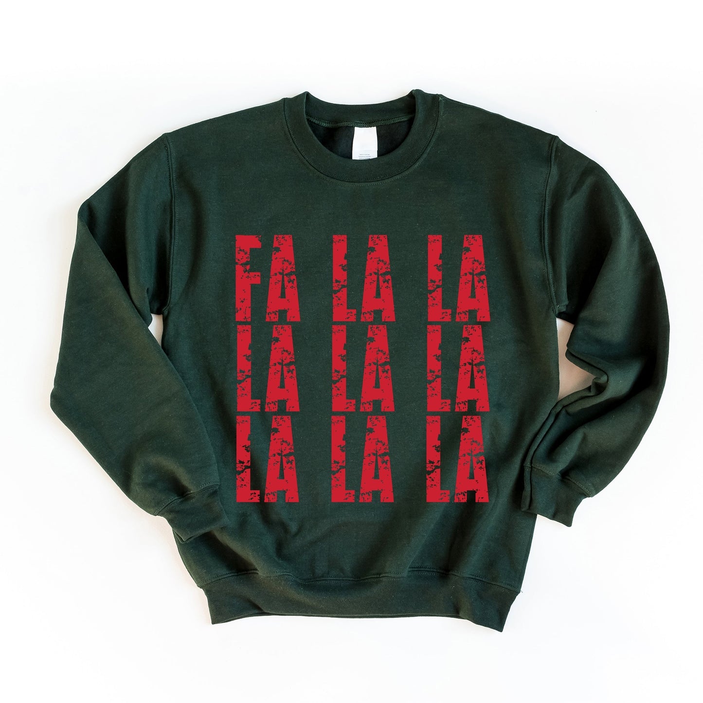 Fa La La Distressed - Women's Graphic Sweatshirt