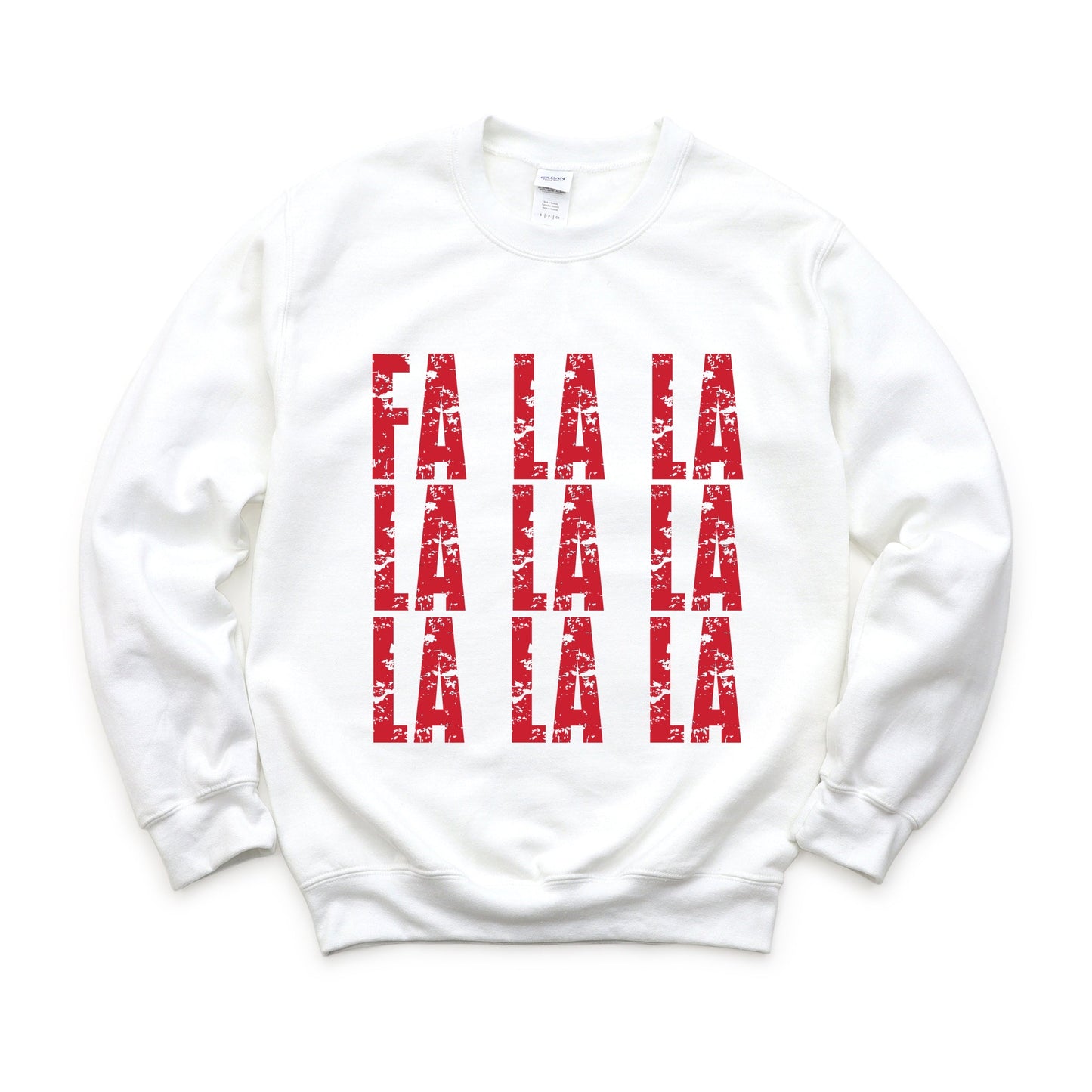 Fa La La Distressed - Women's Graphic Sweatshirt