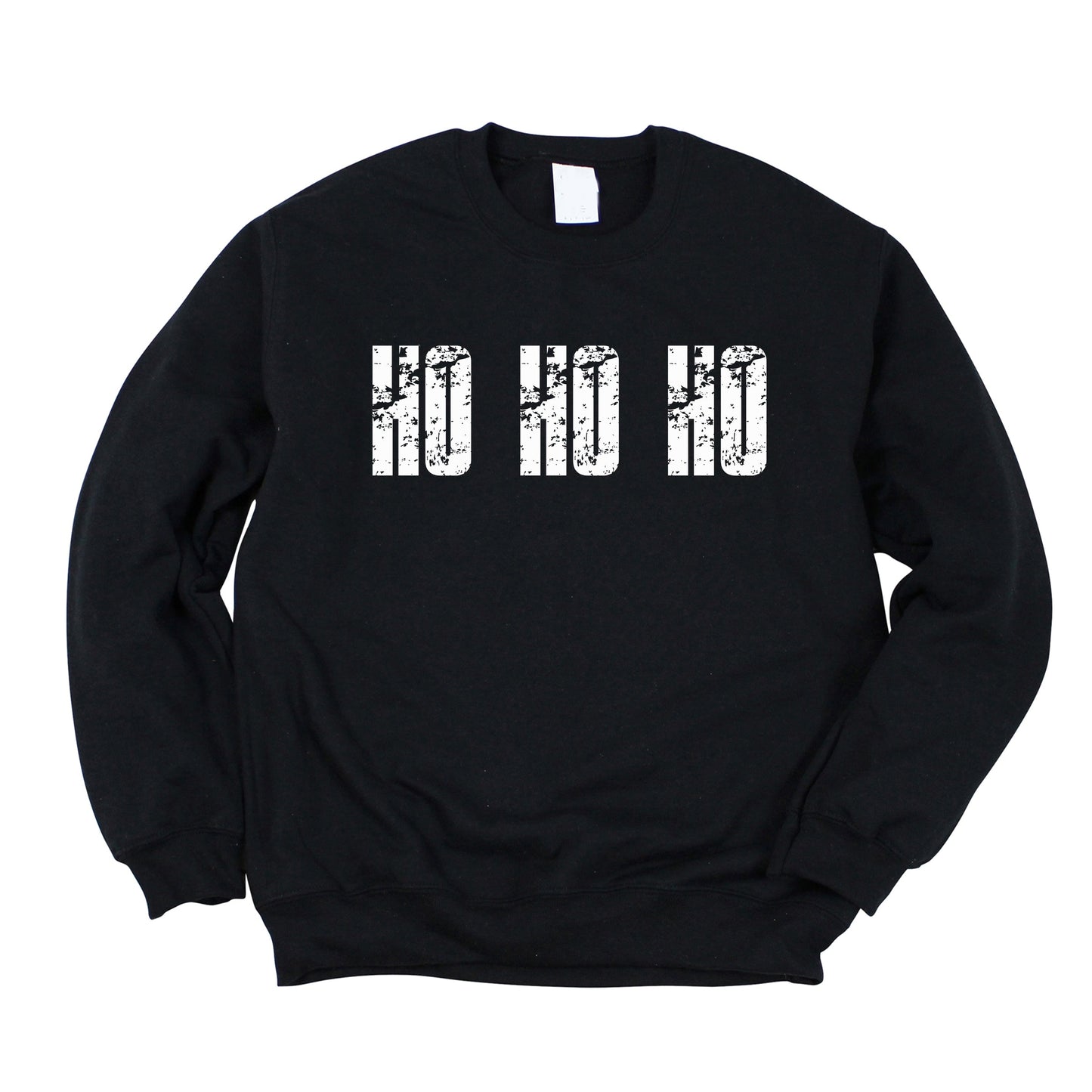 Ho Ho Ho Block Distressed - Women's Graphic Sweatshirt