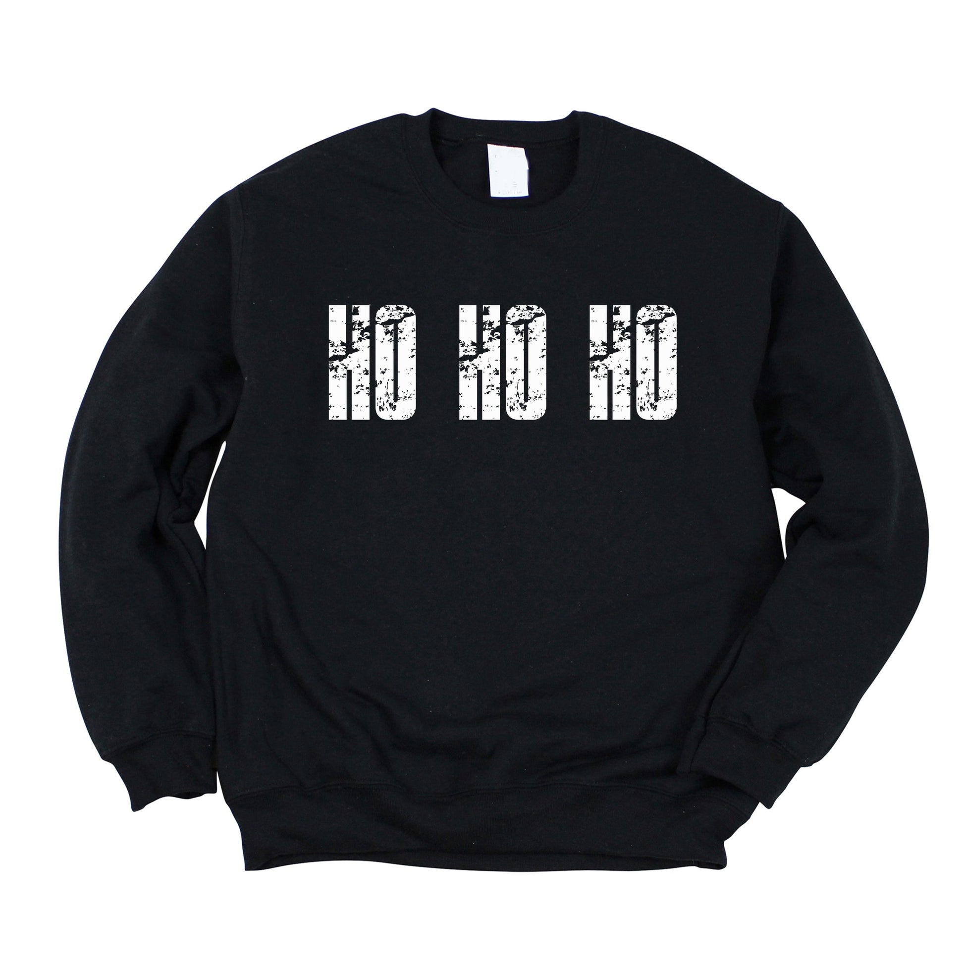Ho Ho Ho Block Distressed - Women's Graphic Sweatshirt