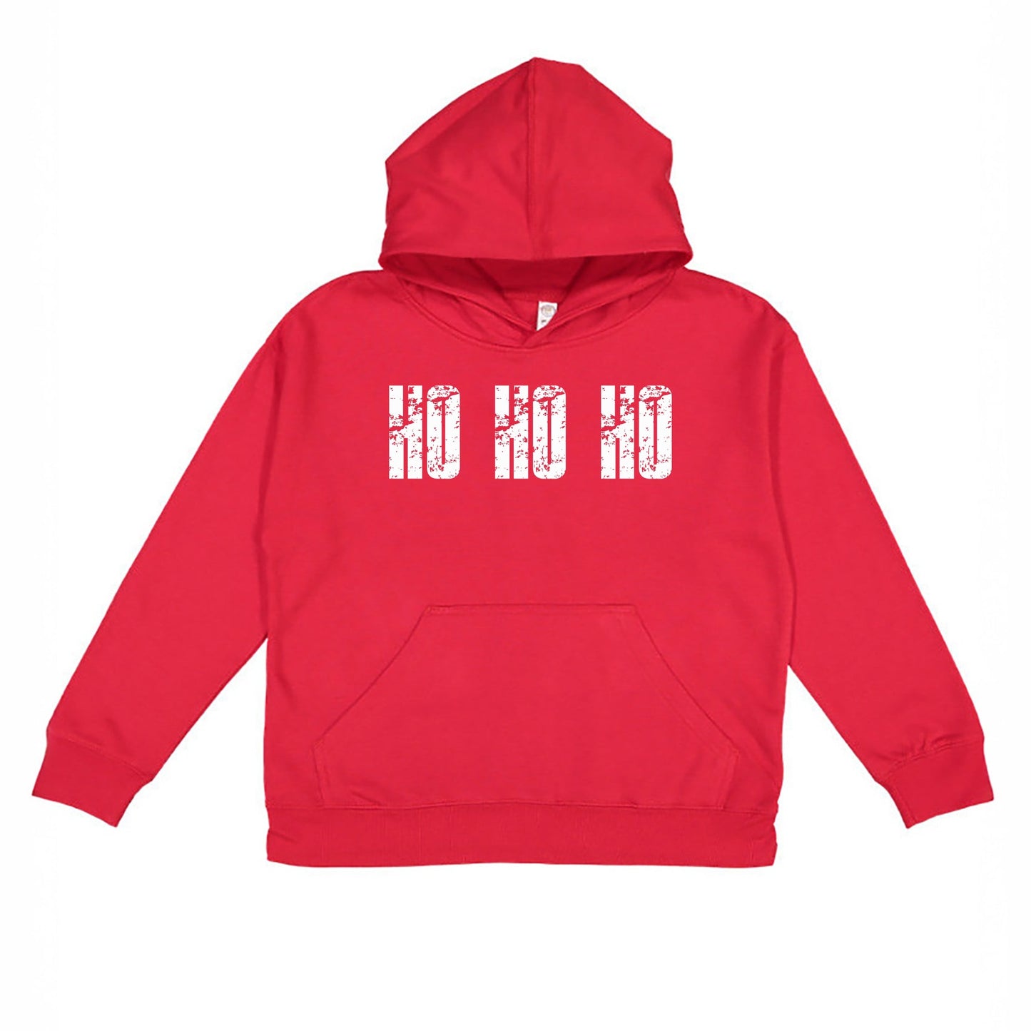 Ho Ho Ho Block Distressed - Youth Graphic Hoodie