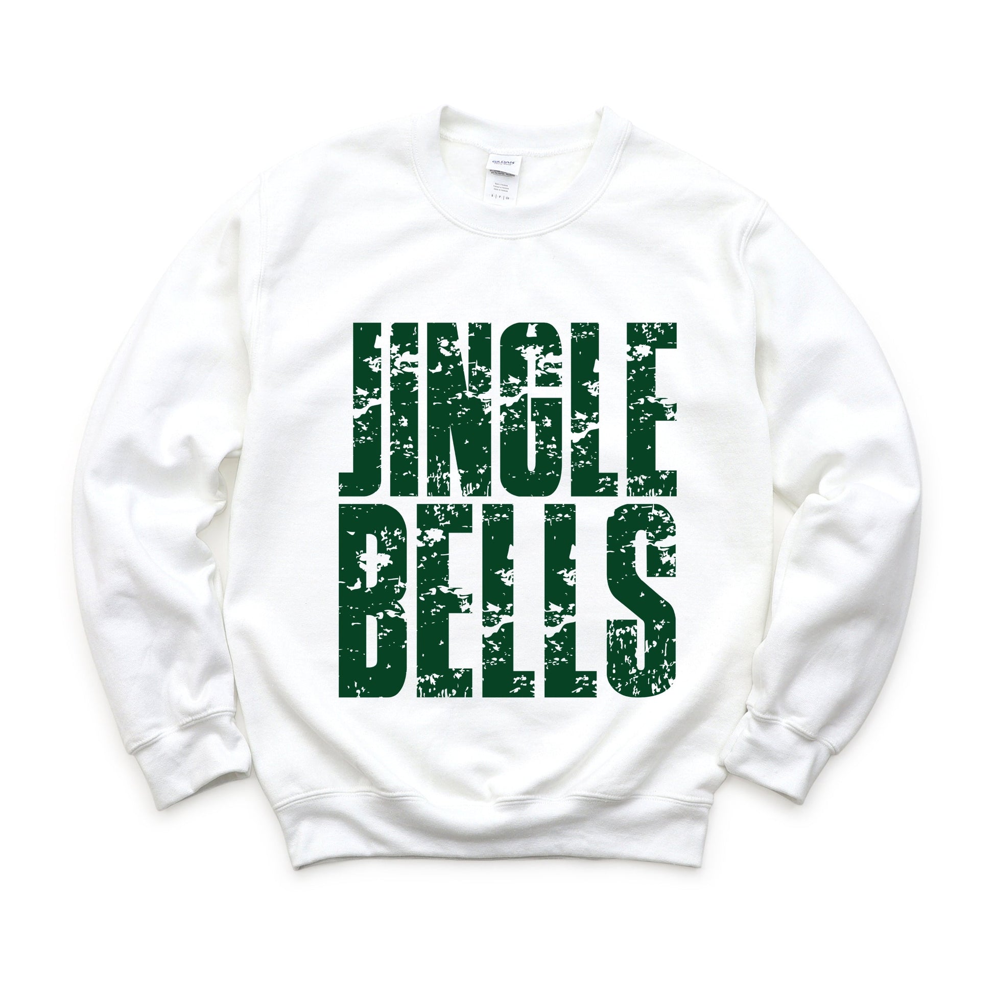 Jingle Bells Block Distressed - Women's Graphic Sweatshirt