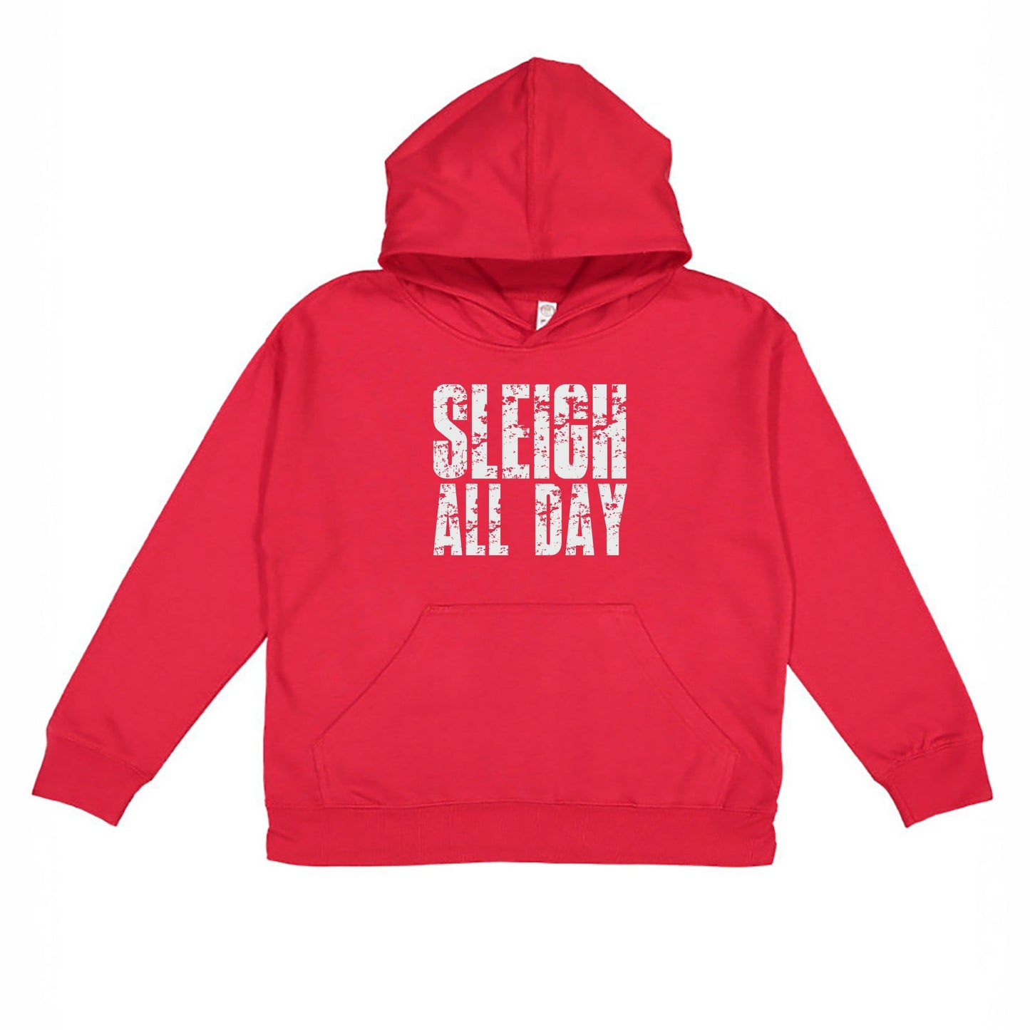 Sleigh All Day Block Distressed - Youth Graphic Hoodie