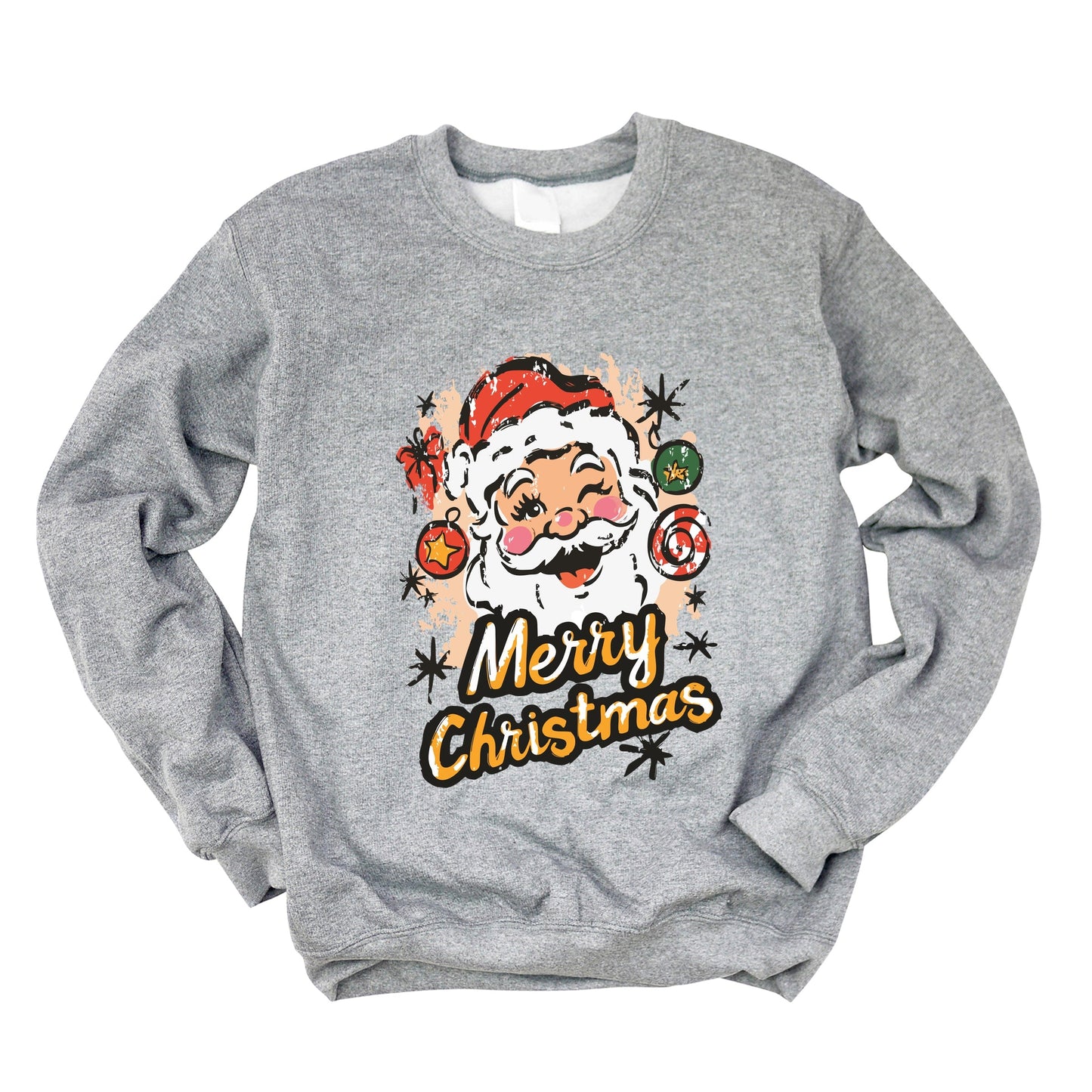 Merry Christmas Santa Wink - Women's Graphic Sweatshirt