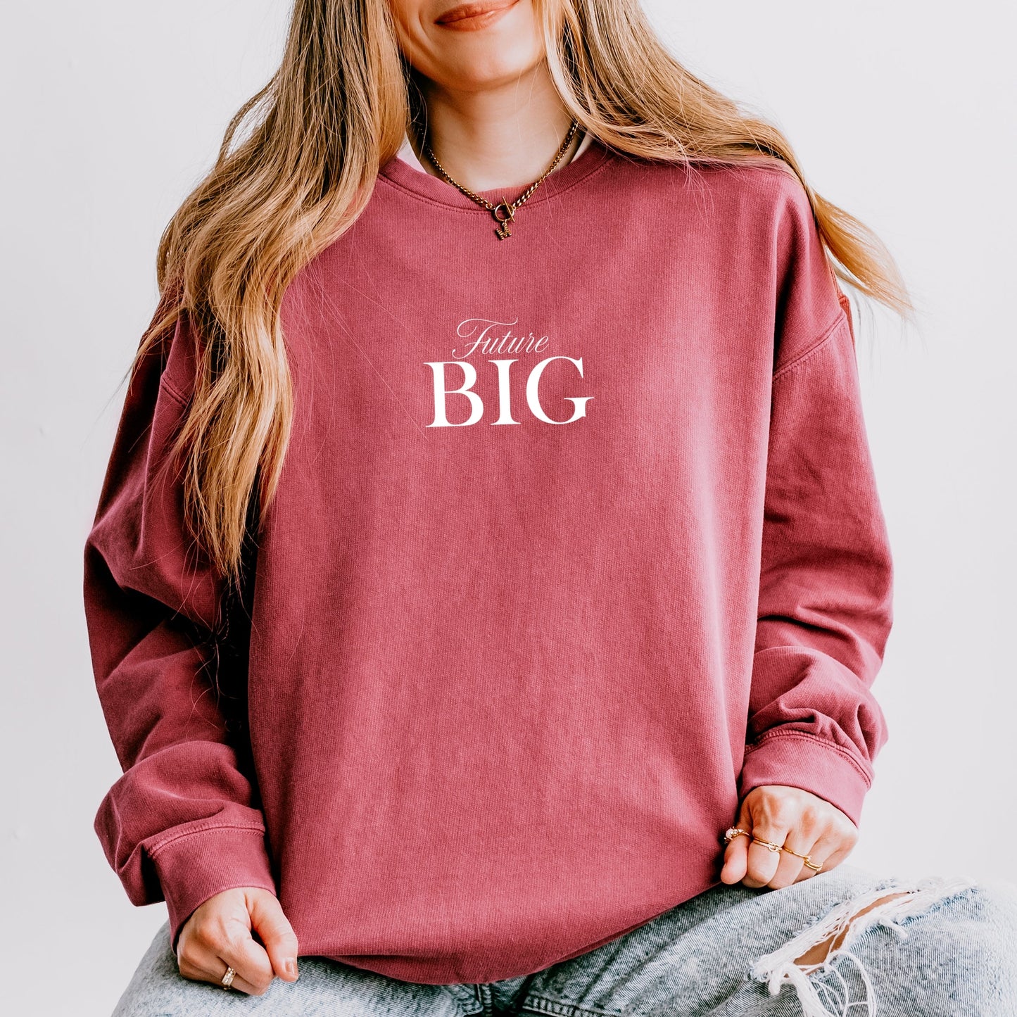 Future Big - Women's Lightweight Garment Dyed Sweatshirt