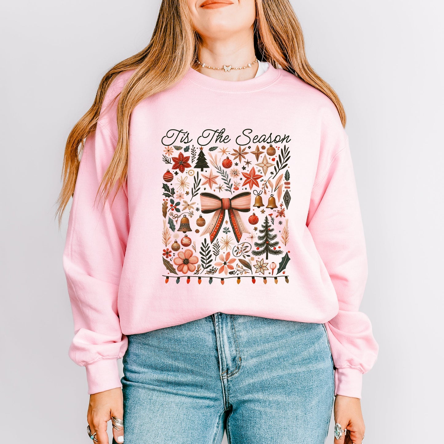 Tis The Season Coquette - Women's Graphic Sweatshirt