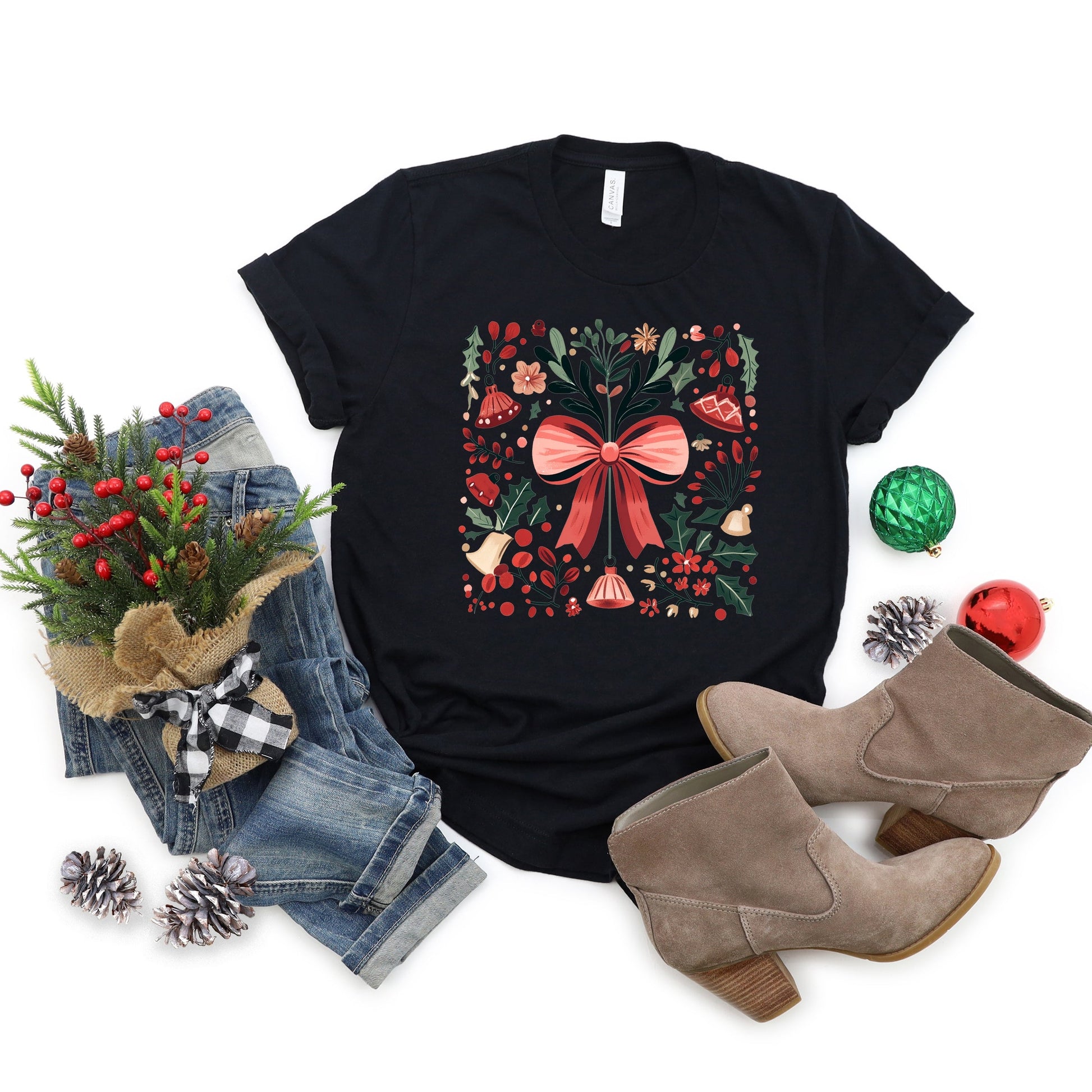 Coquette Holly Collage - Women's Short Sleeve Graphic T-Shirt