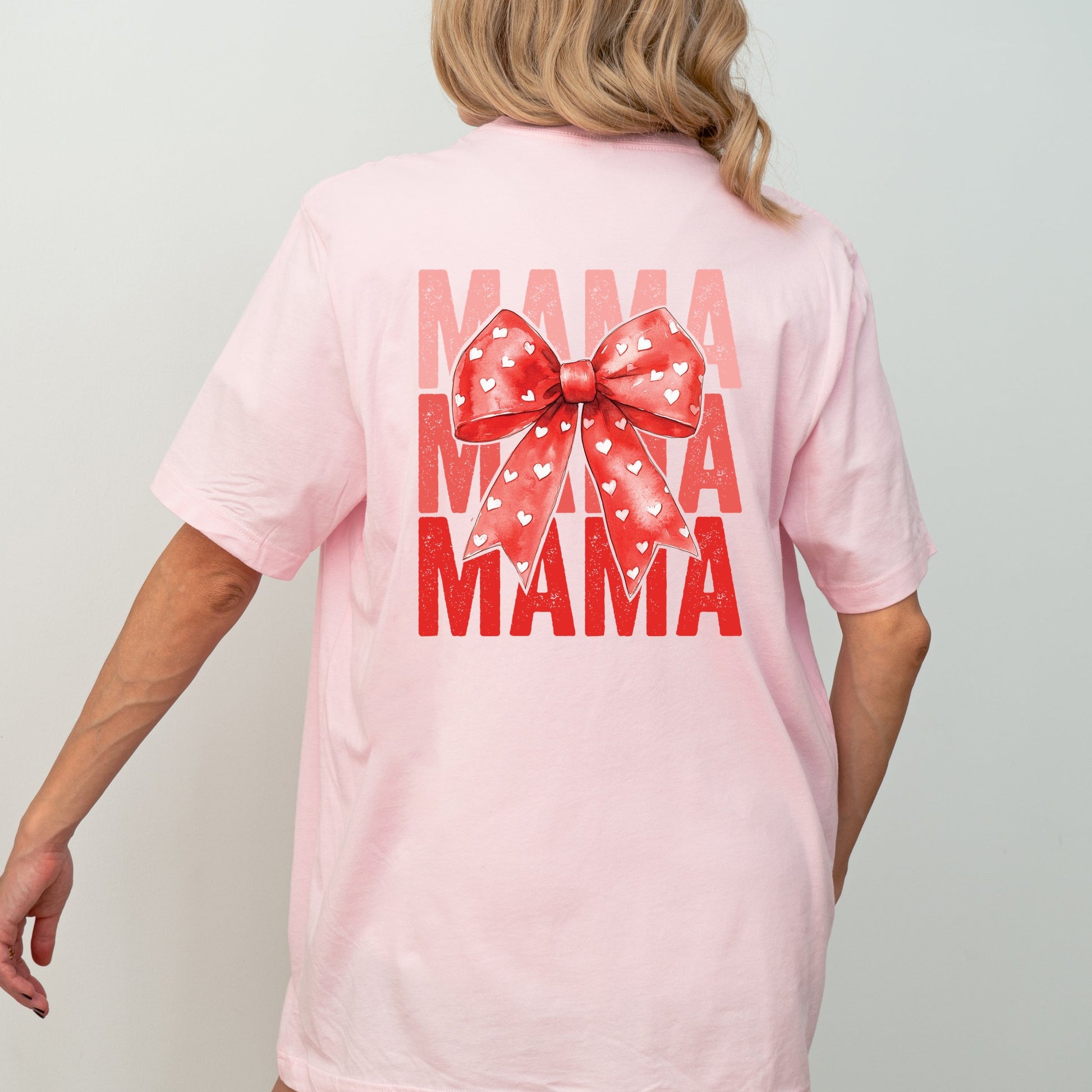 Valentine's Mama Coquette - Women's Short Sleeve Graphic T-Shirt