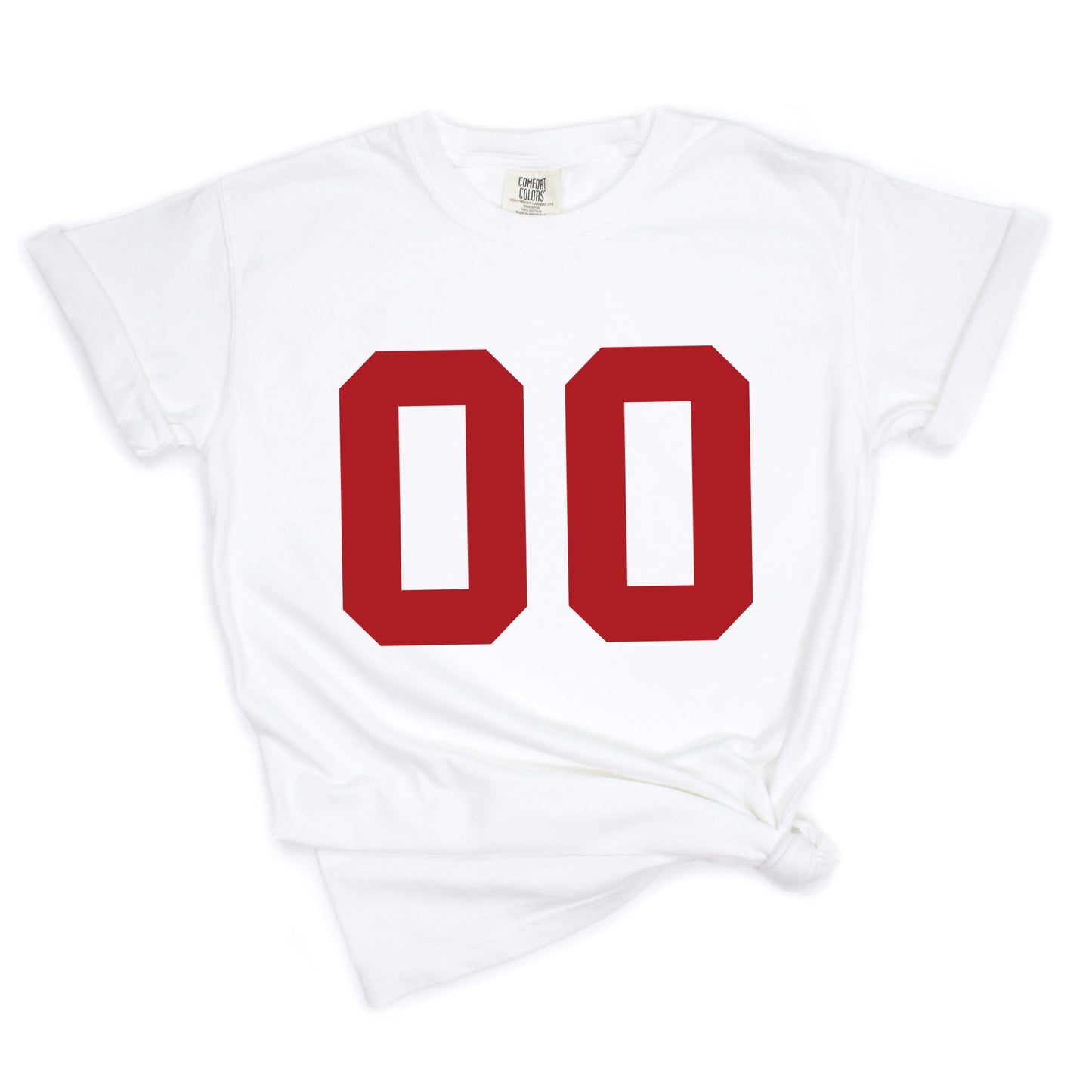 Football Jersey 00 - Womens Garment Dyed Tee