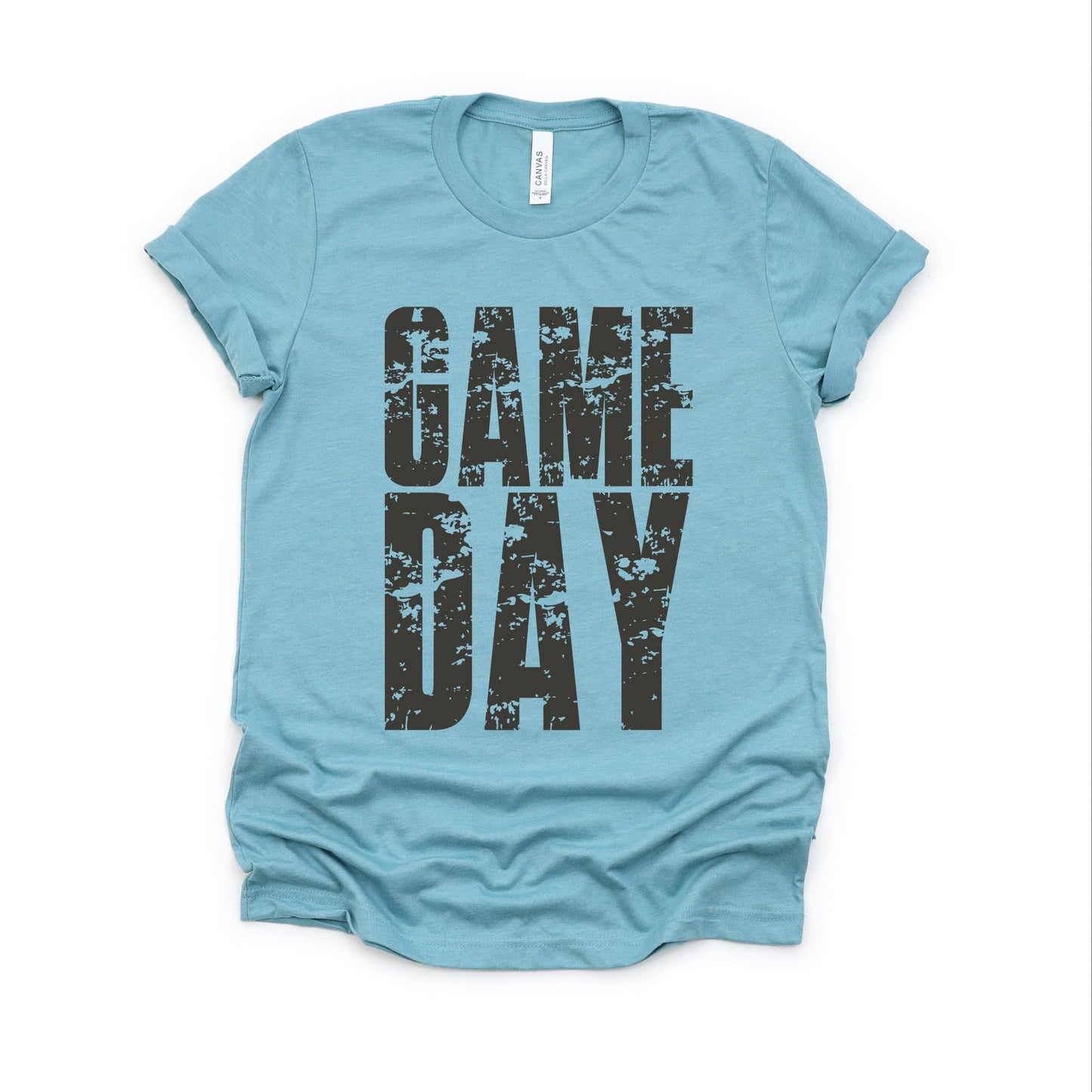 Game Day Block Distressed - Women's Short Sleeve Graphic T-Shirt