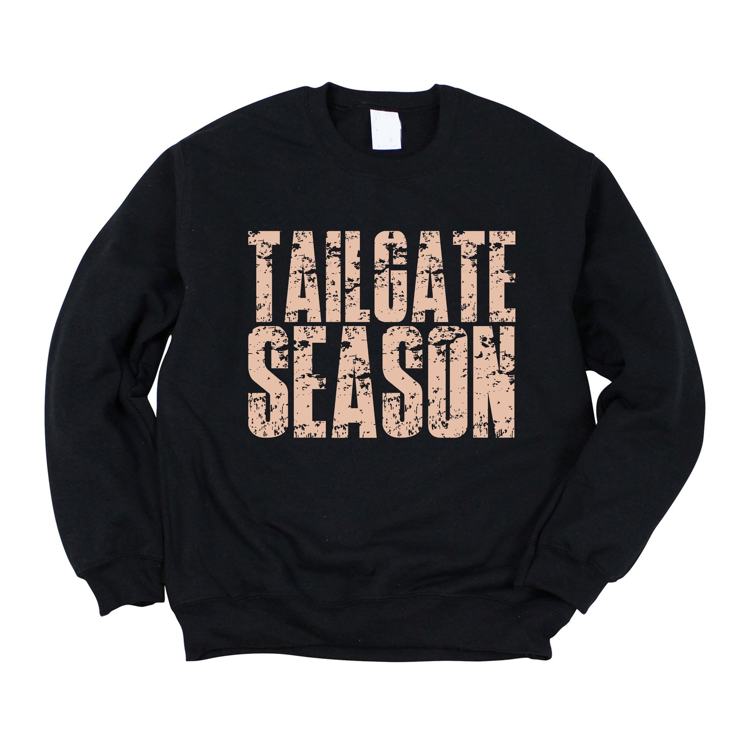 Tailgate Season Block Distressed - Women's Graphic Sweatshirt