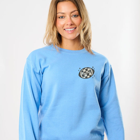 Football Sparkles Distressed - Women's Graphic Sweatshirt
