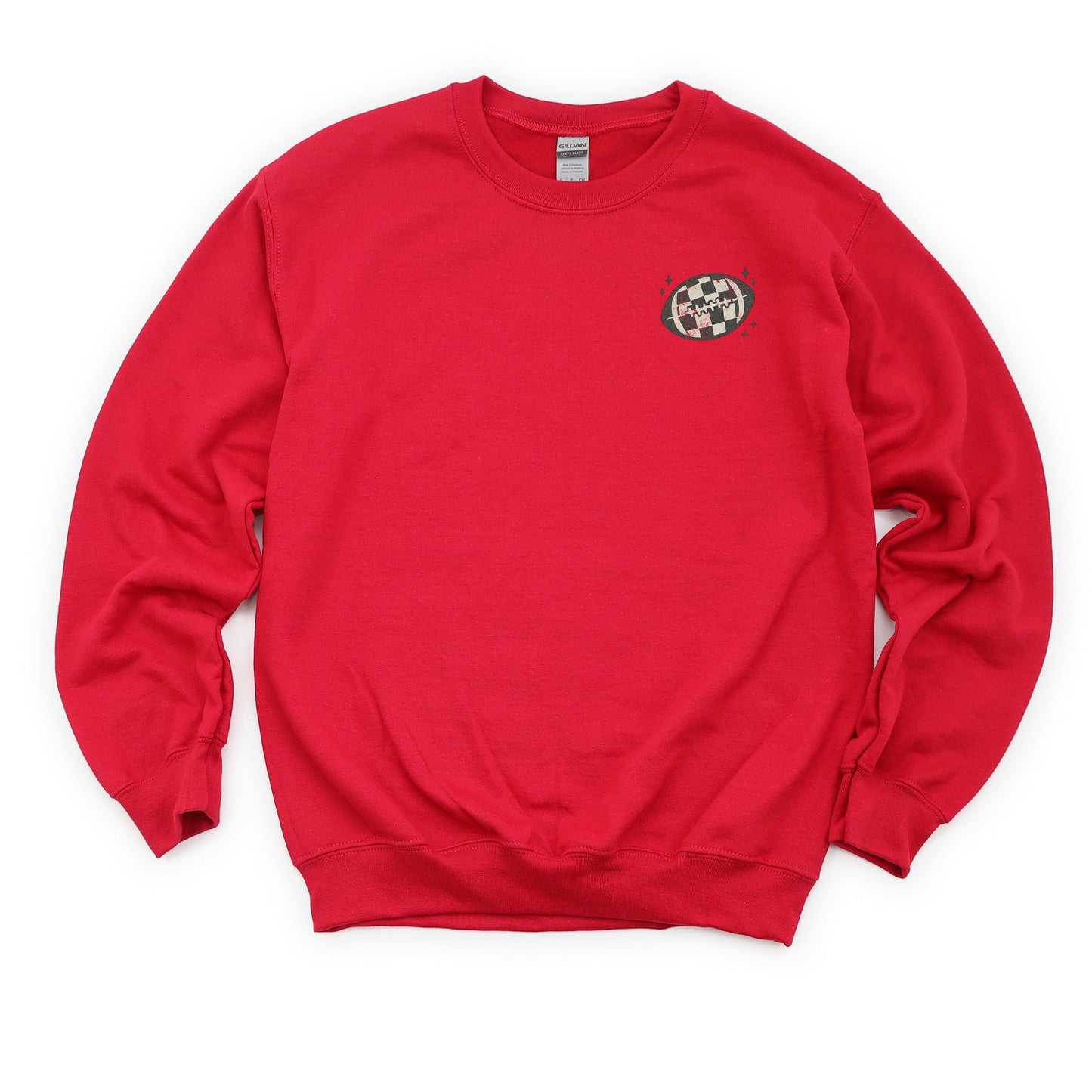 Football Sparkles Distressed - Women's Graphic Sweatshirt