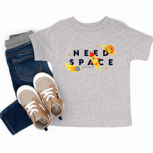 SmileyWorld Need Space - Toddler Short Sleeve Graphic T-Shirt