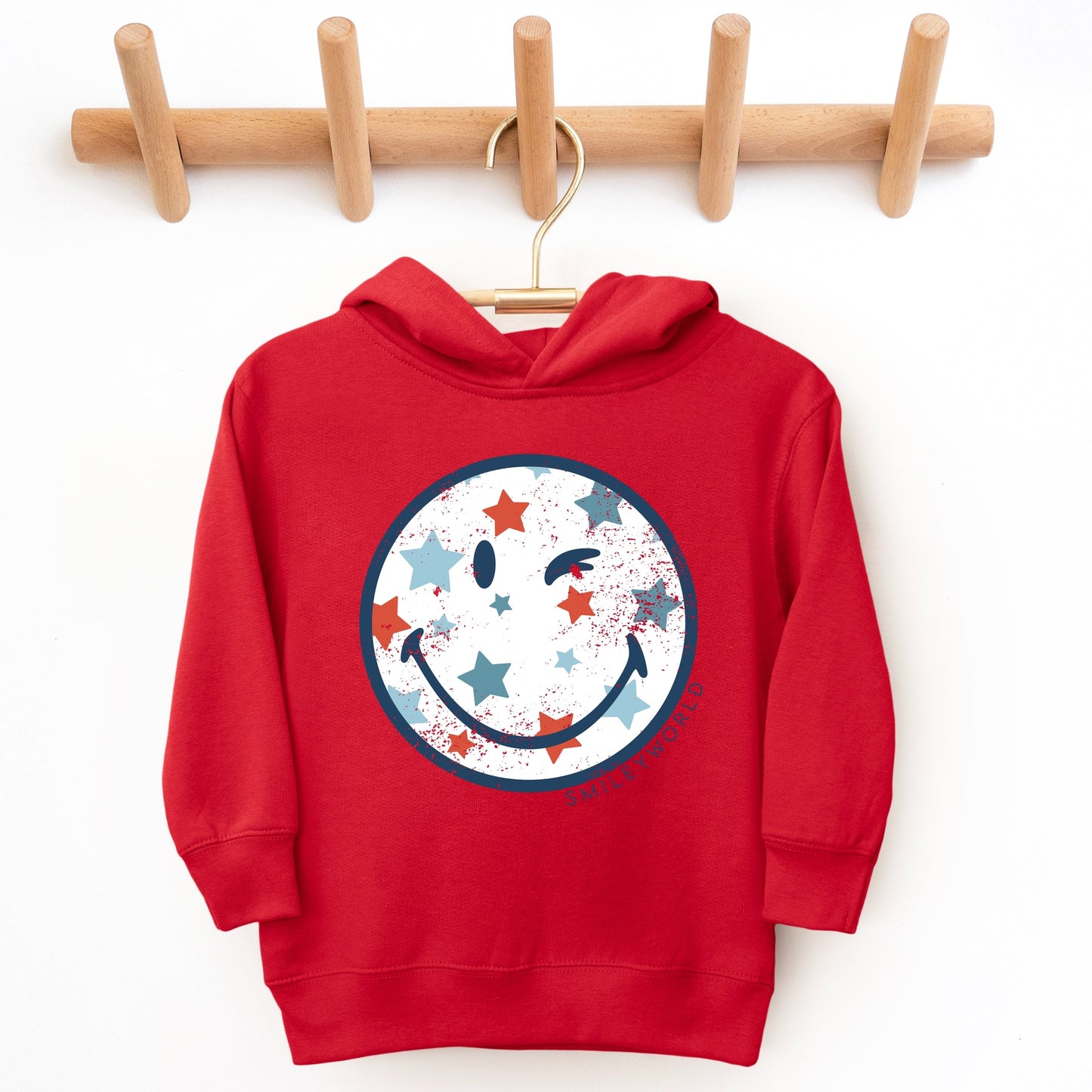 SmileyWorld Patriotic Star Wink - Toddler Hoodie