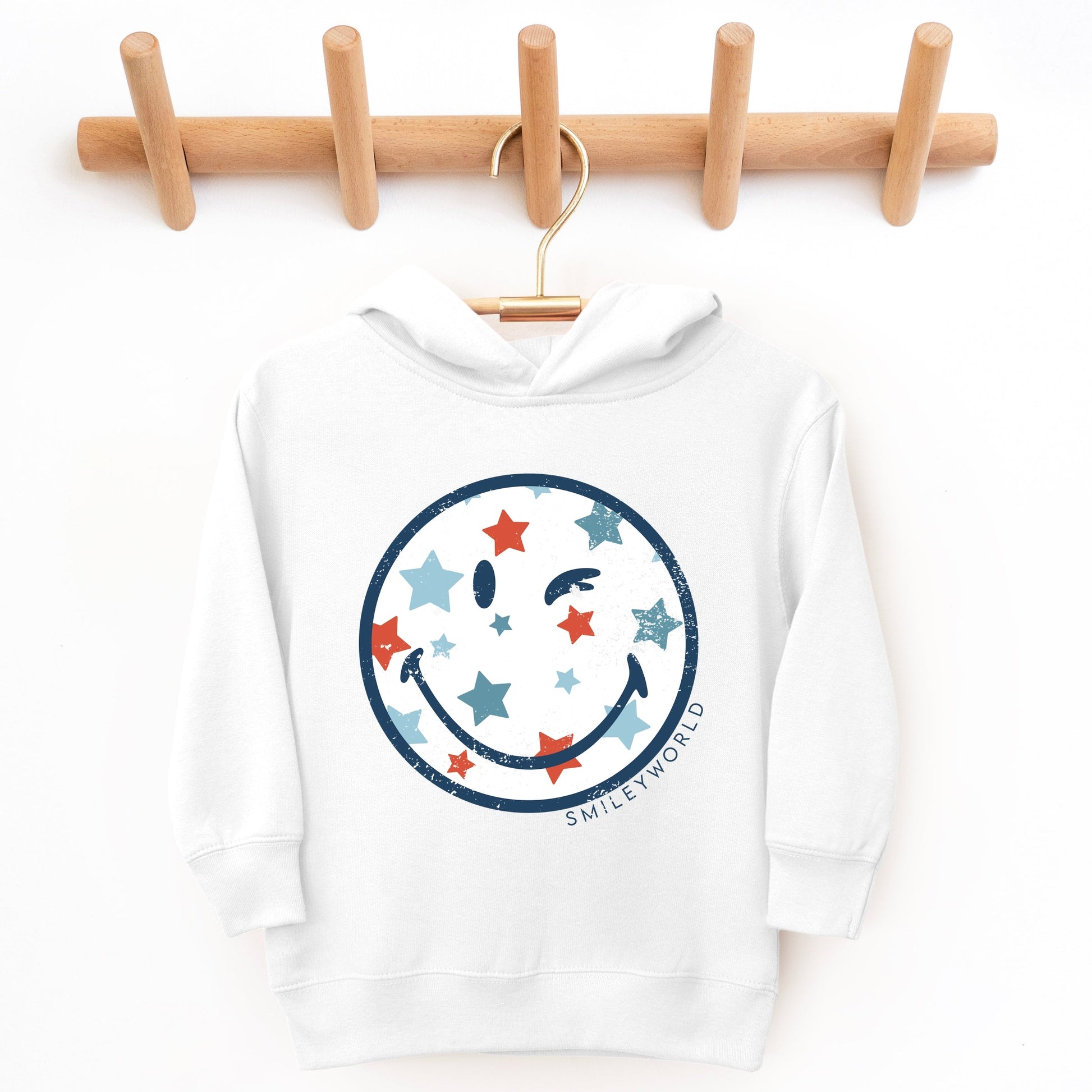 SmileyWorld Patriotic Star Wink - Toddler Hoodie