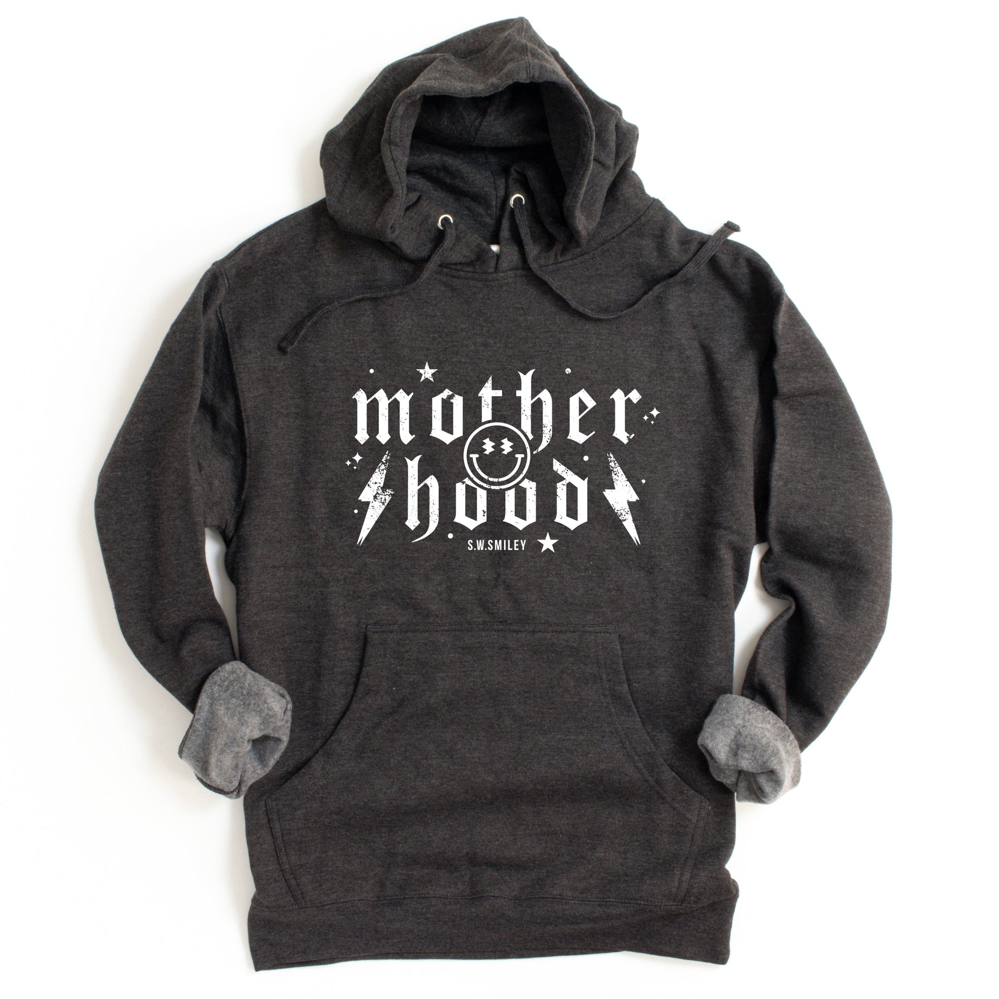 S.W.Smiley Mother Hood Distressed - Women's Graphic Hoodie