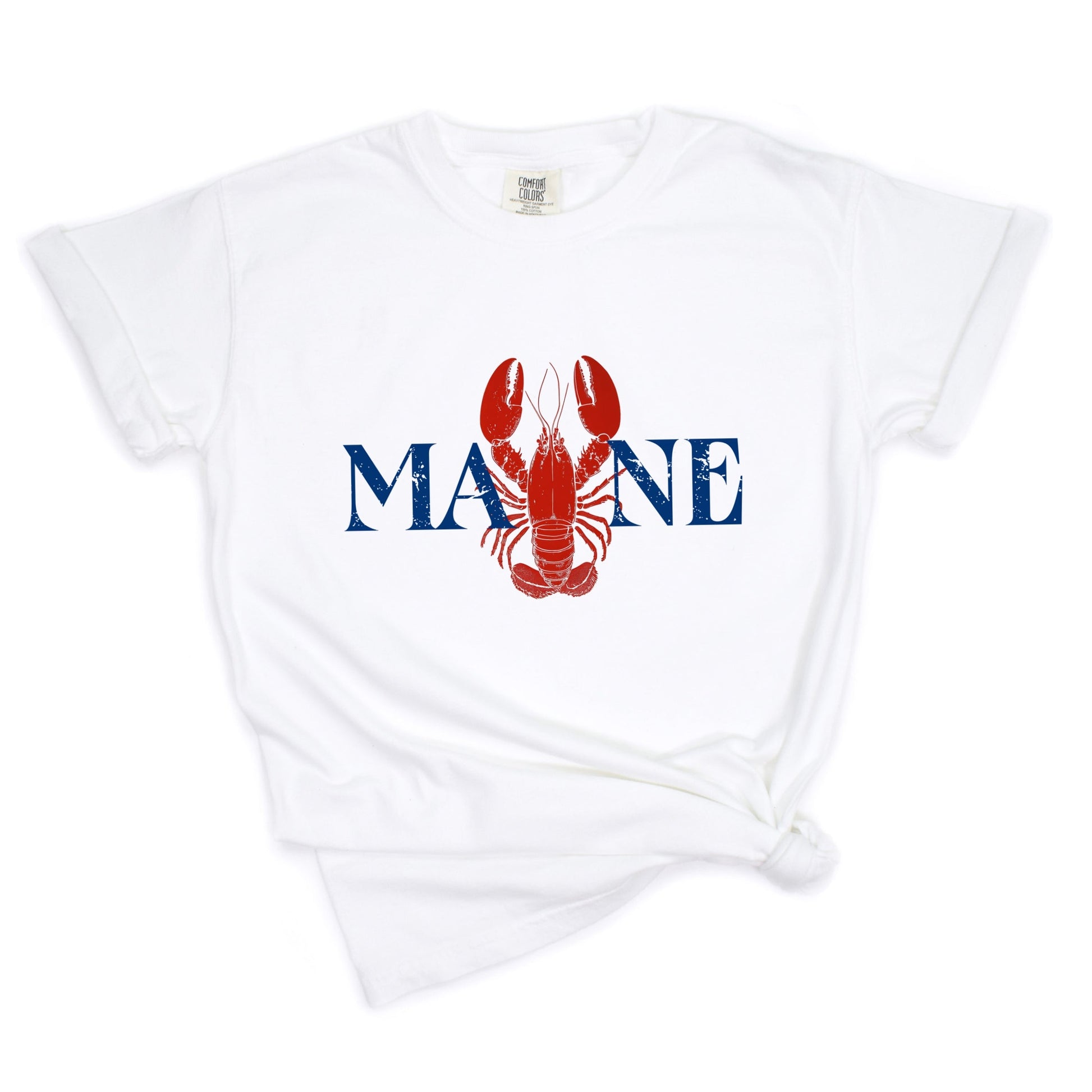 Maine Lobster - Women's Garment Dyed Graphic T-Shirt