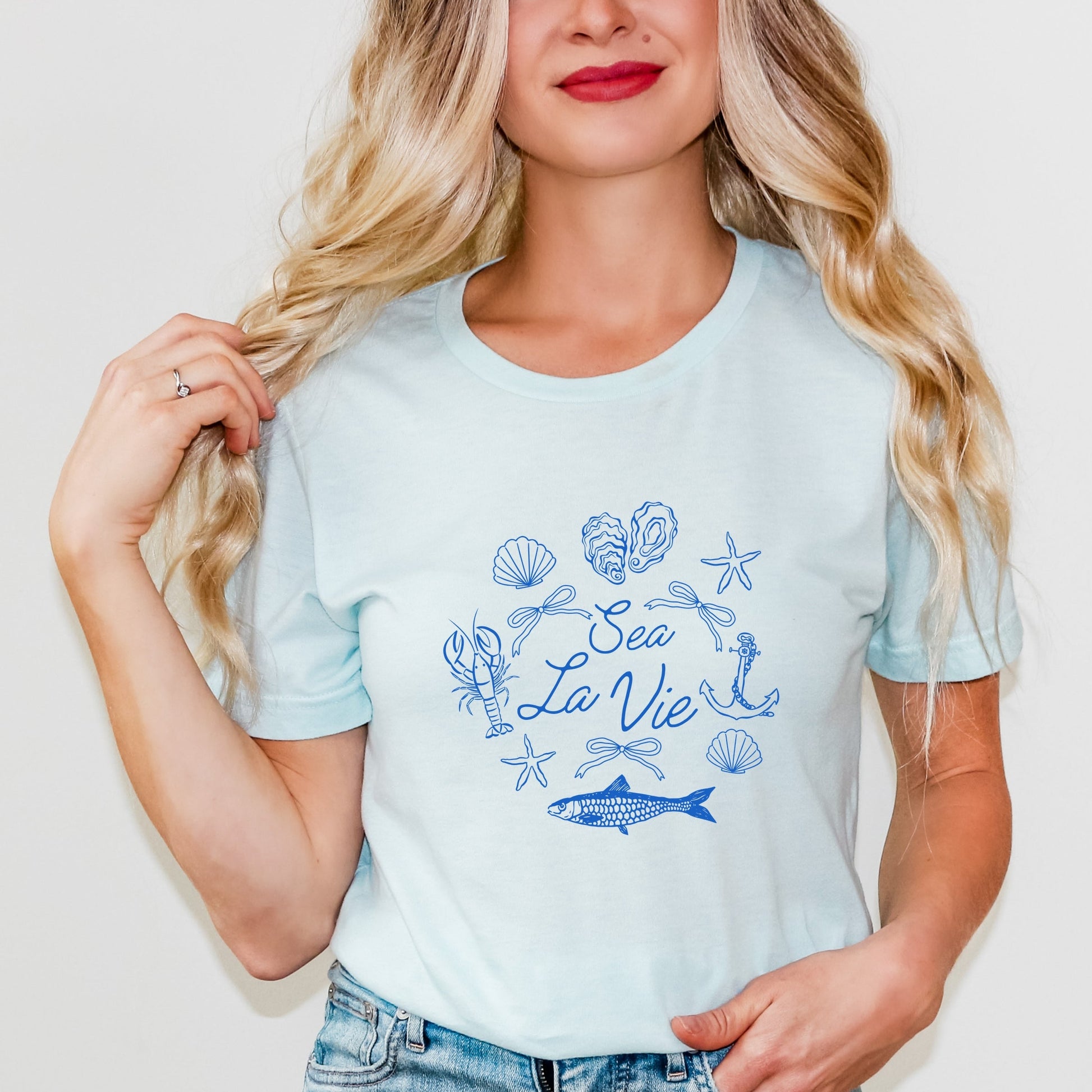 Sea La Vie Collage - Womens Short Sleeve Tee