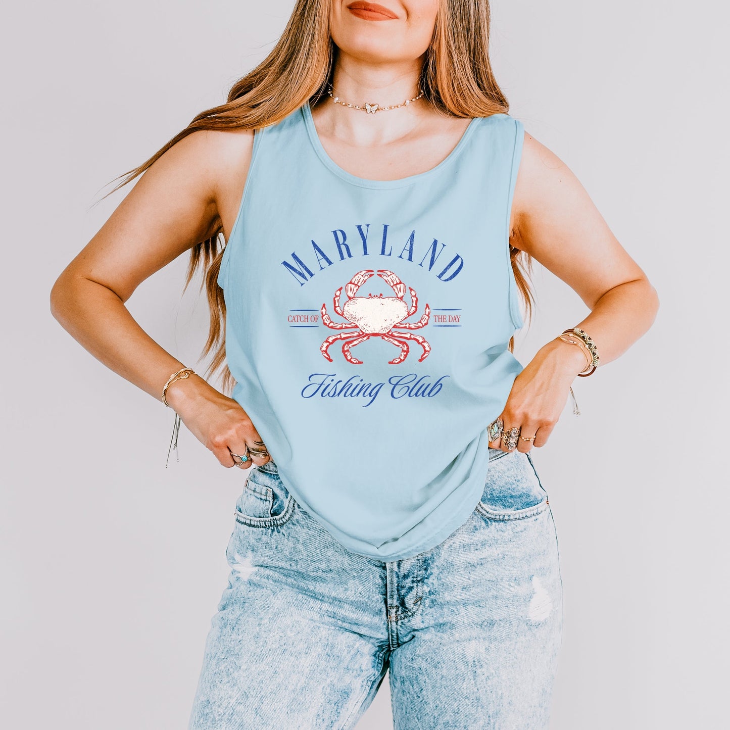 Maryland Fishing Club - Women's Garment Dyed Tank