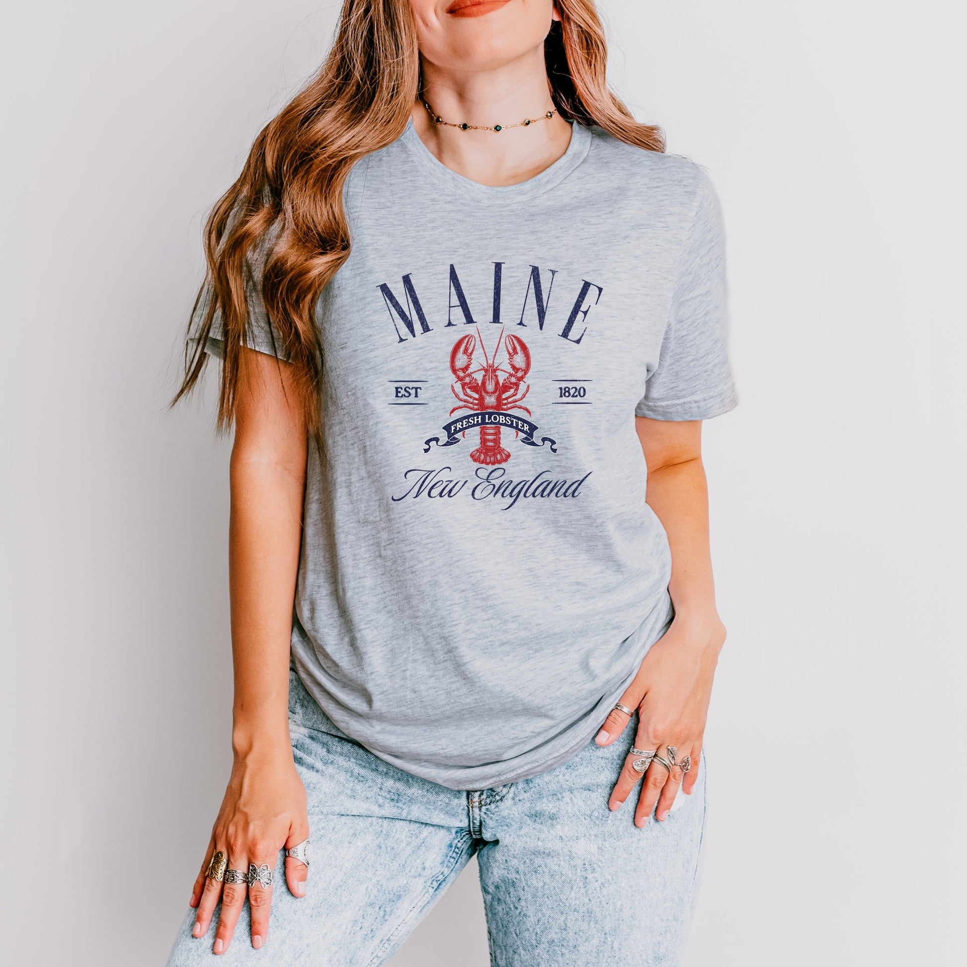 Maine New England - Womens Short Sleeve Tee