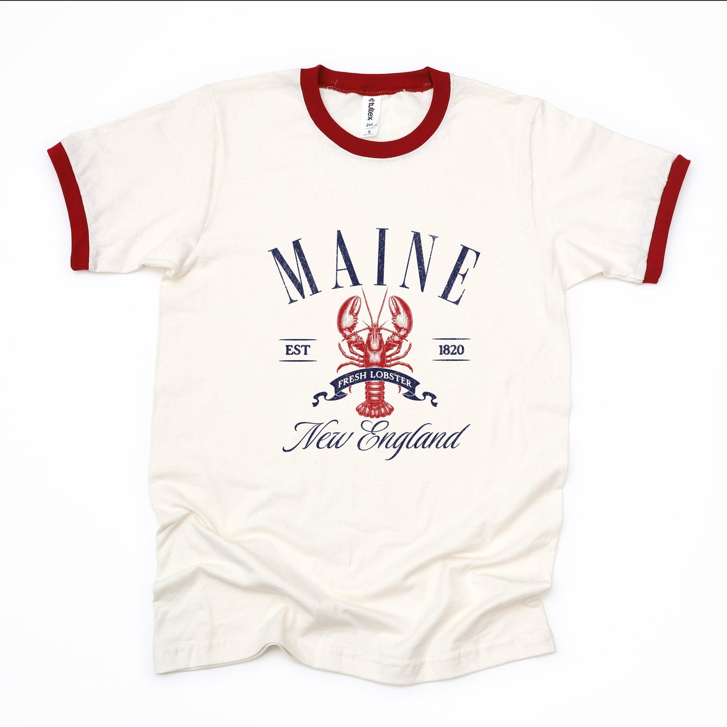 Maine New England - Womens Ringer Tee