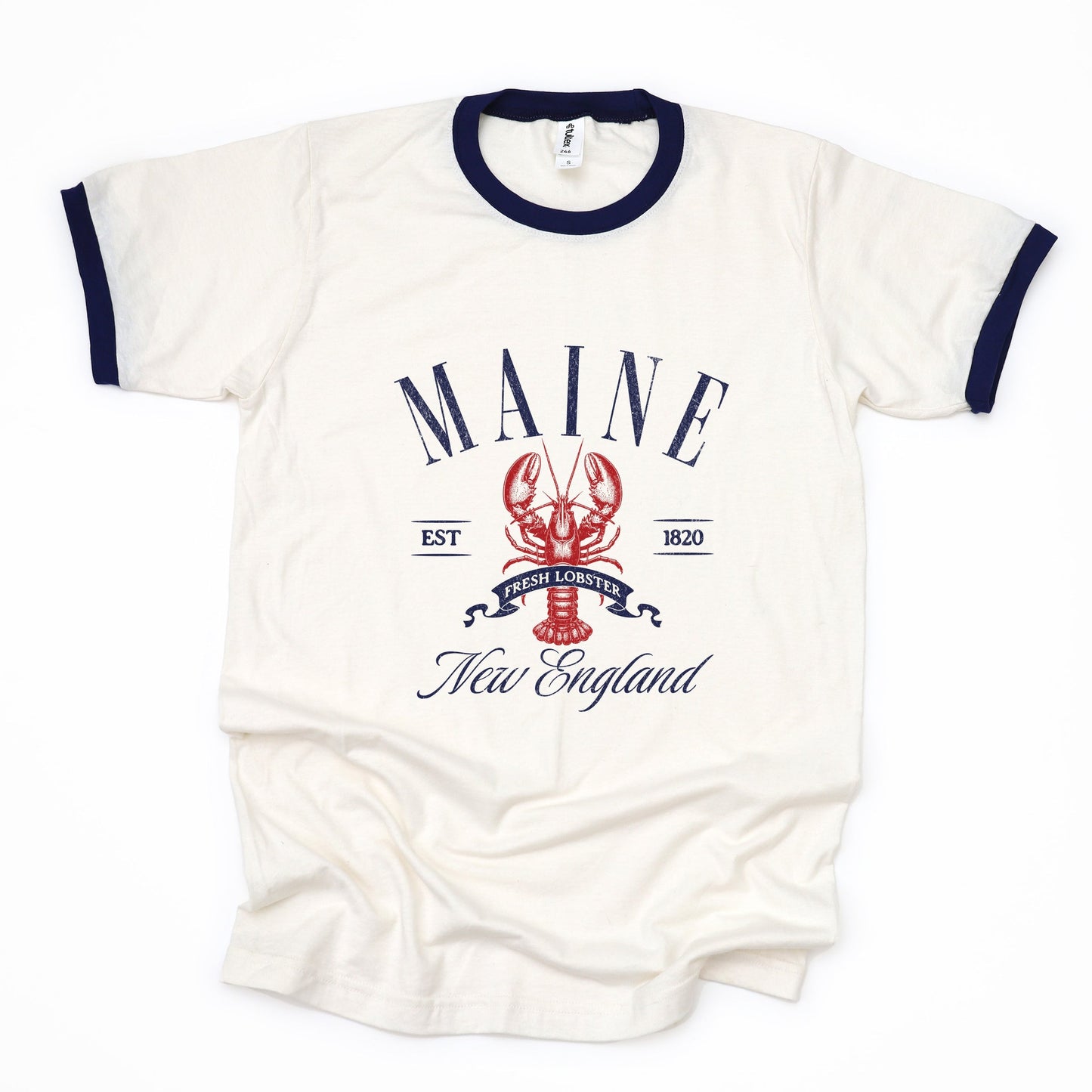 Maine New England - Womens Ringer Tee