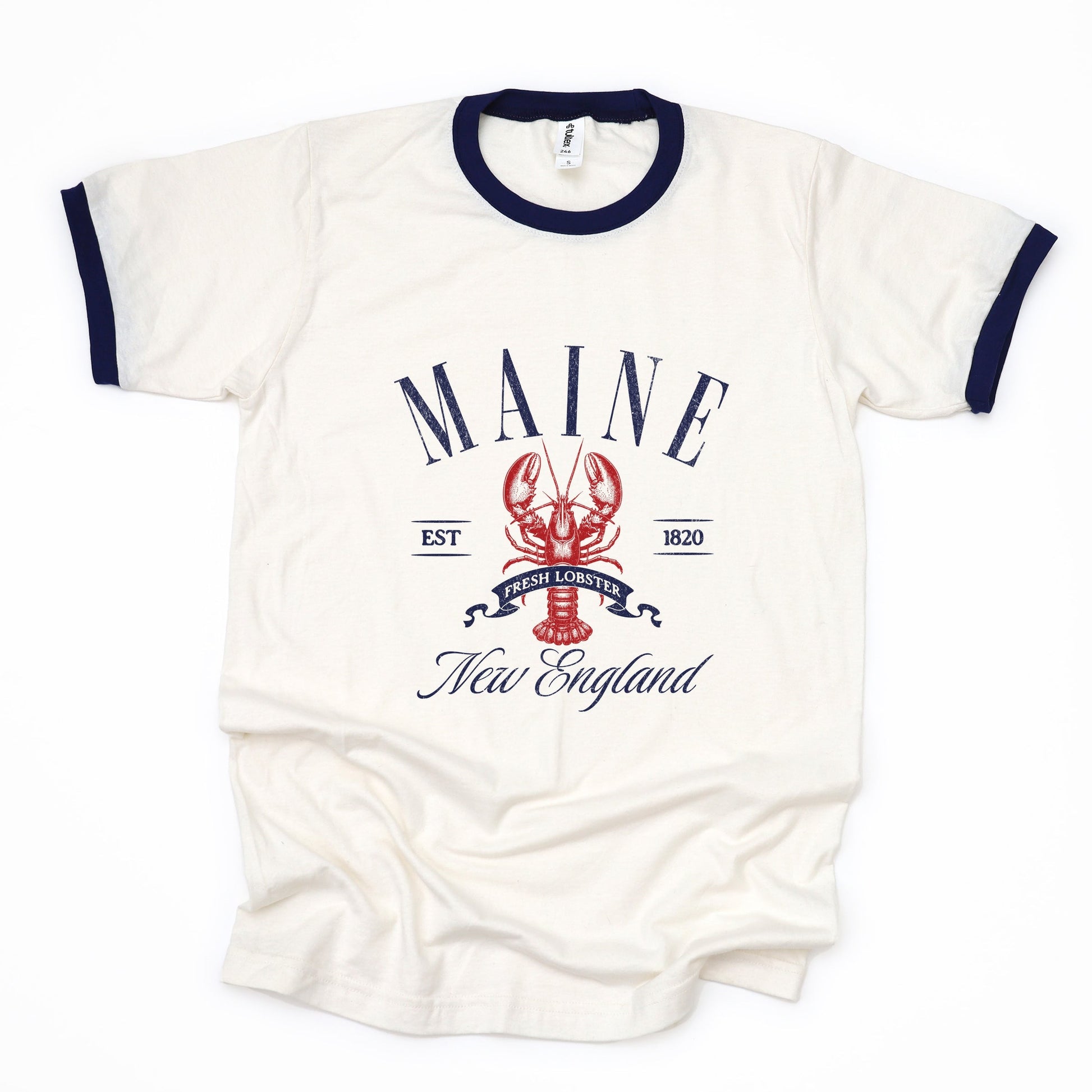 Maine New England - Womens Ringer Tee
