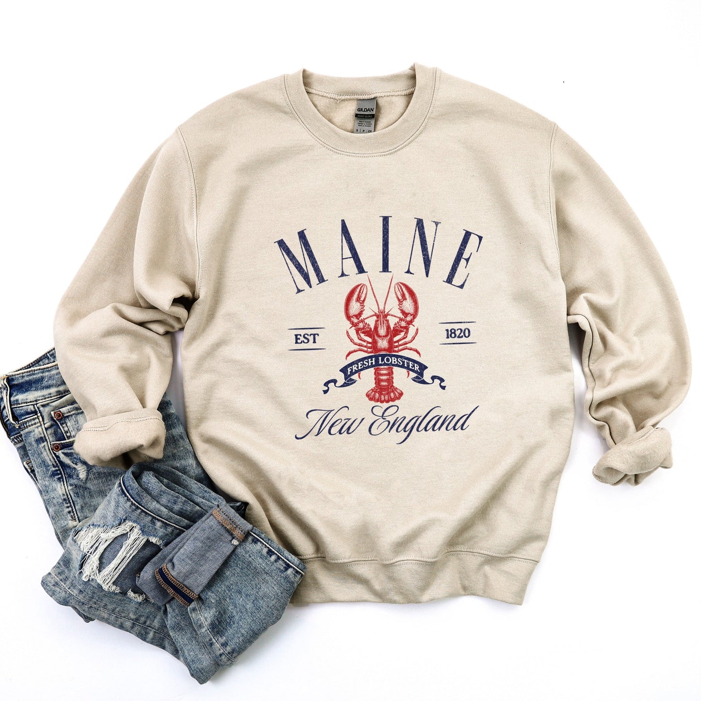 Maine New England -  Womens Sweatshirt