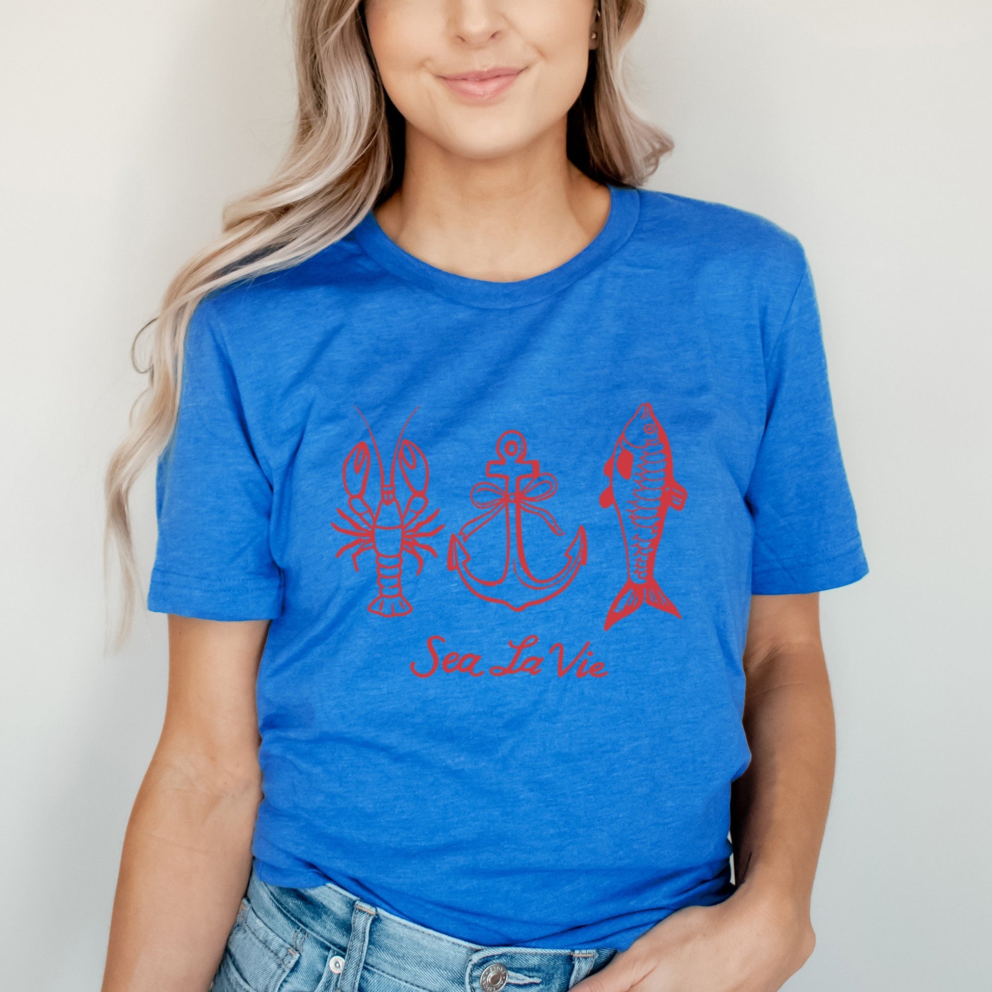 Sea La Vie 3 Across - Womens Short Sleeve Tee