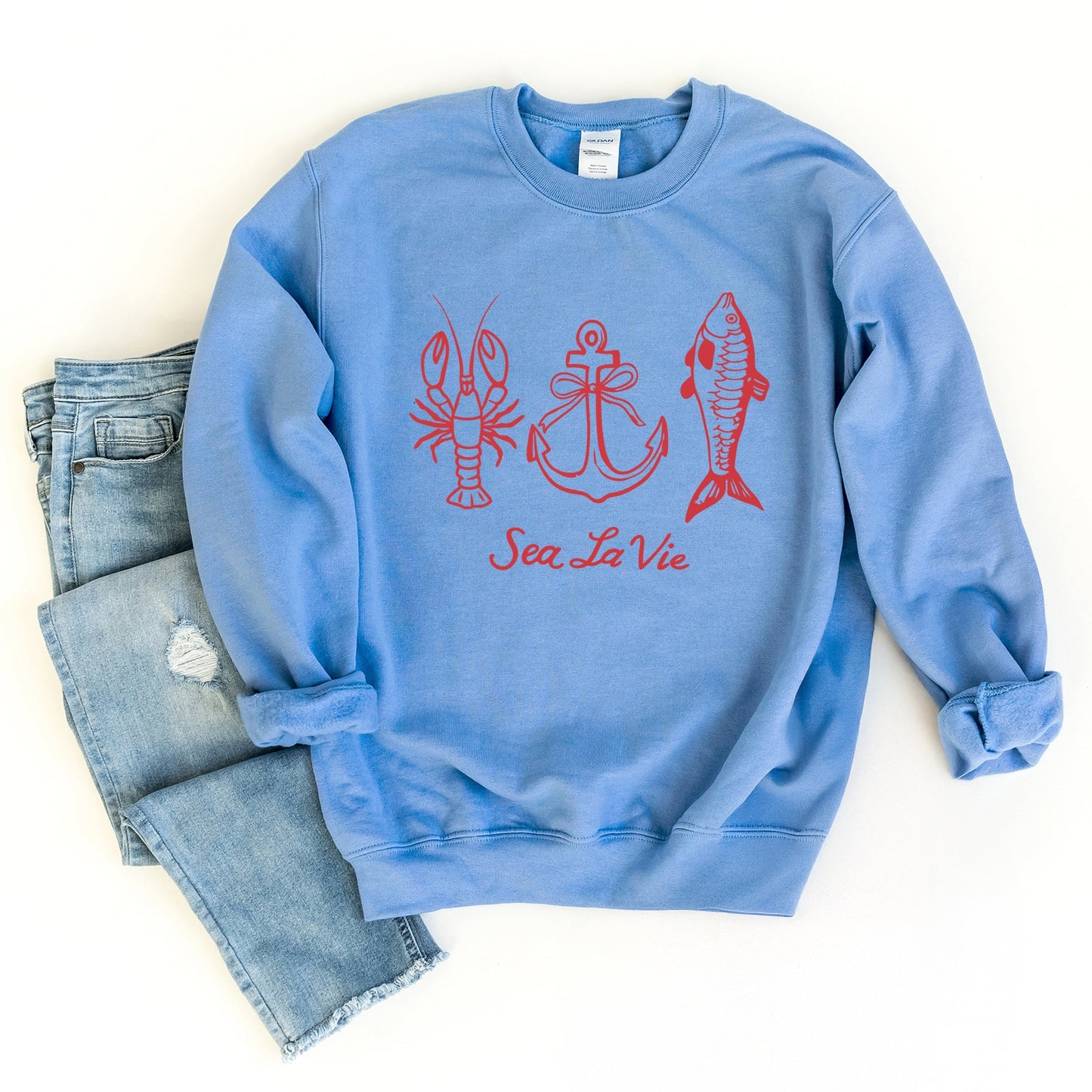 Sea La Vie 3 Across -  Womens Sweatshirt
