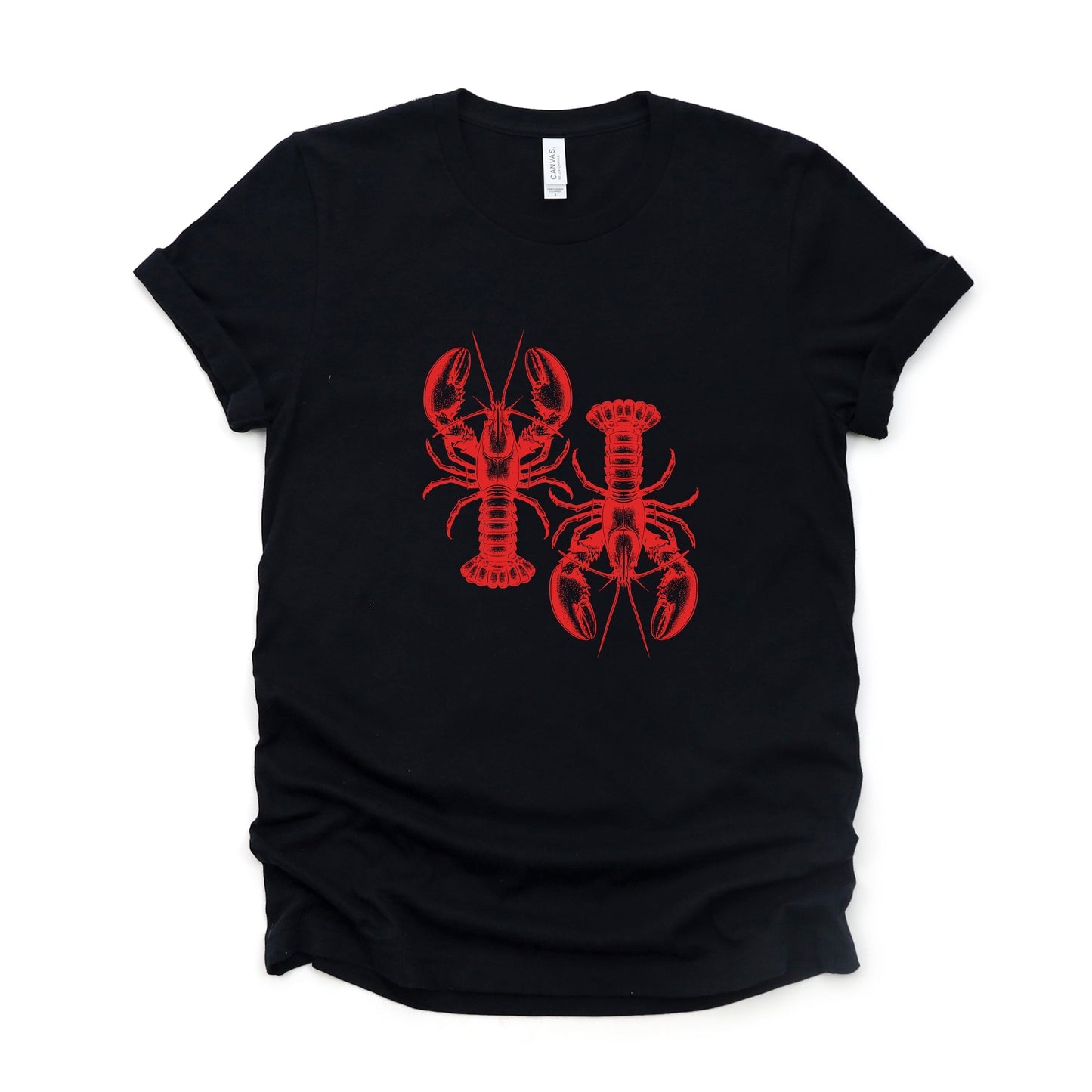 Two Lobsters - Womens Short Sleeve Tee