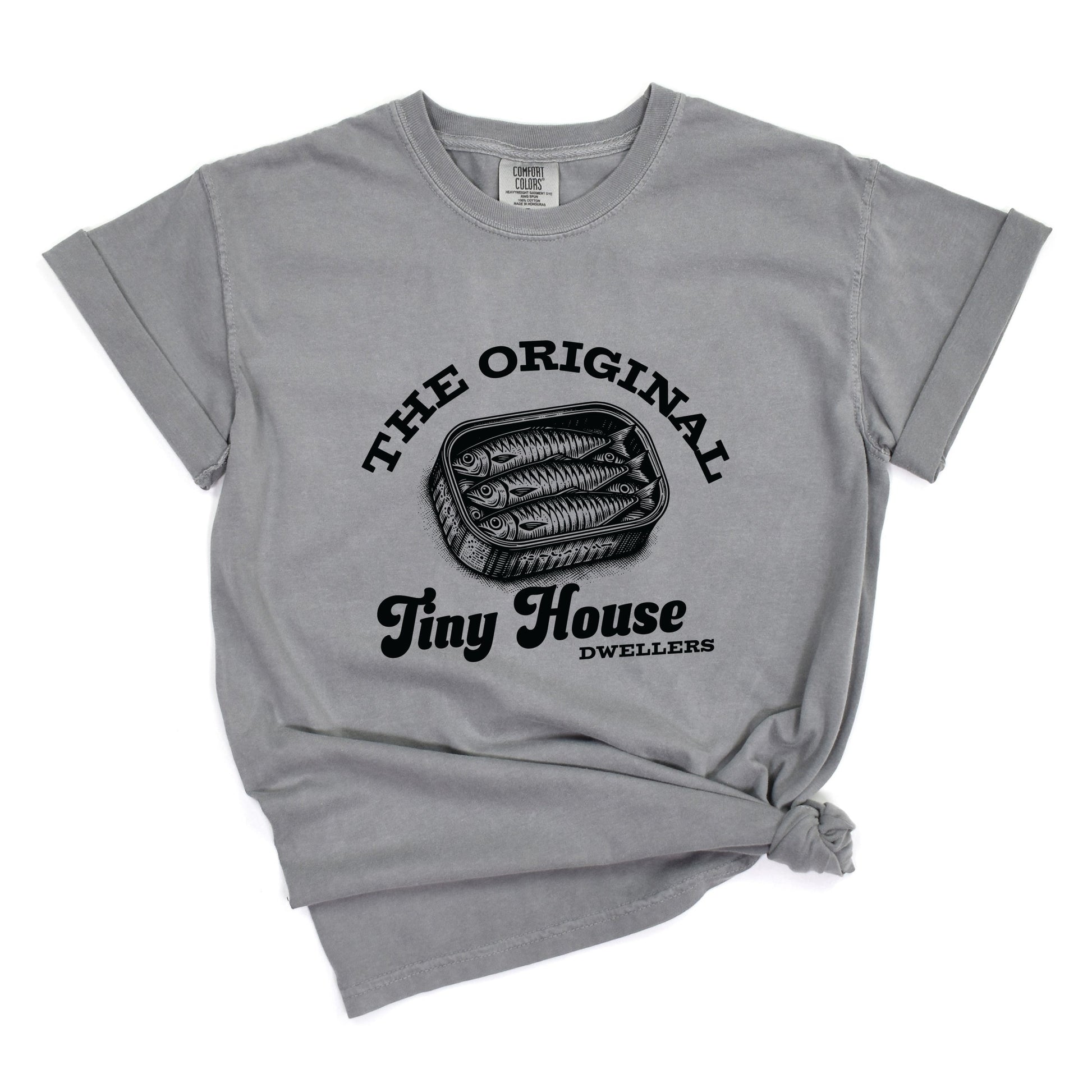 Original Tiny House Dwellers - Womens Garment Dyed Tee