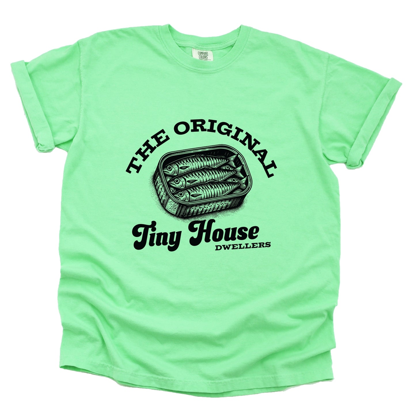 Original Tiny House Dwellers - Womens Garment Dyed Tee
