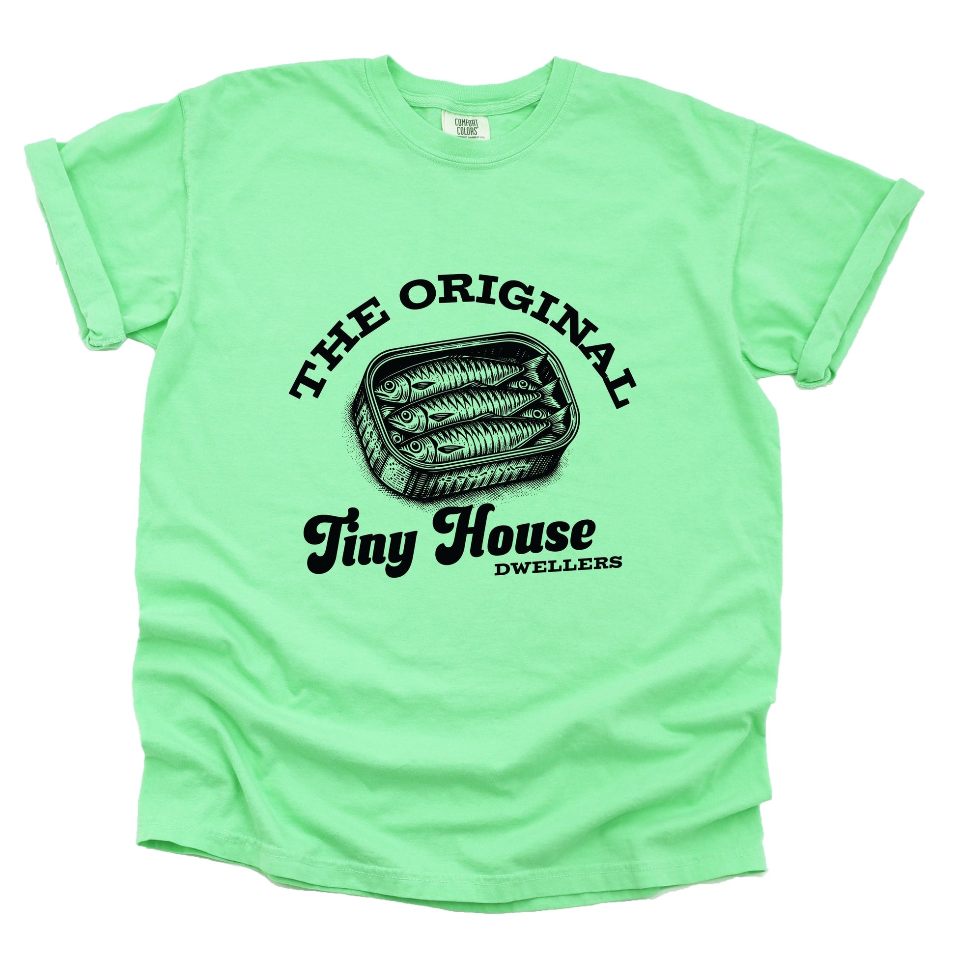 Original Tiny House Dwellers - Womens Garment Dyed Tee