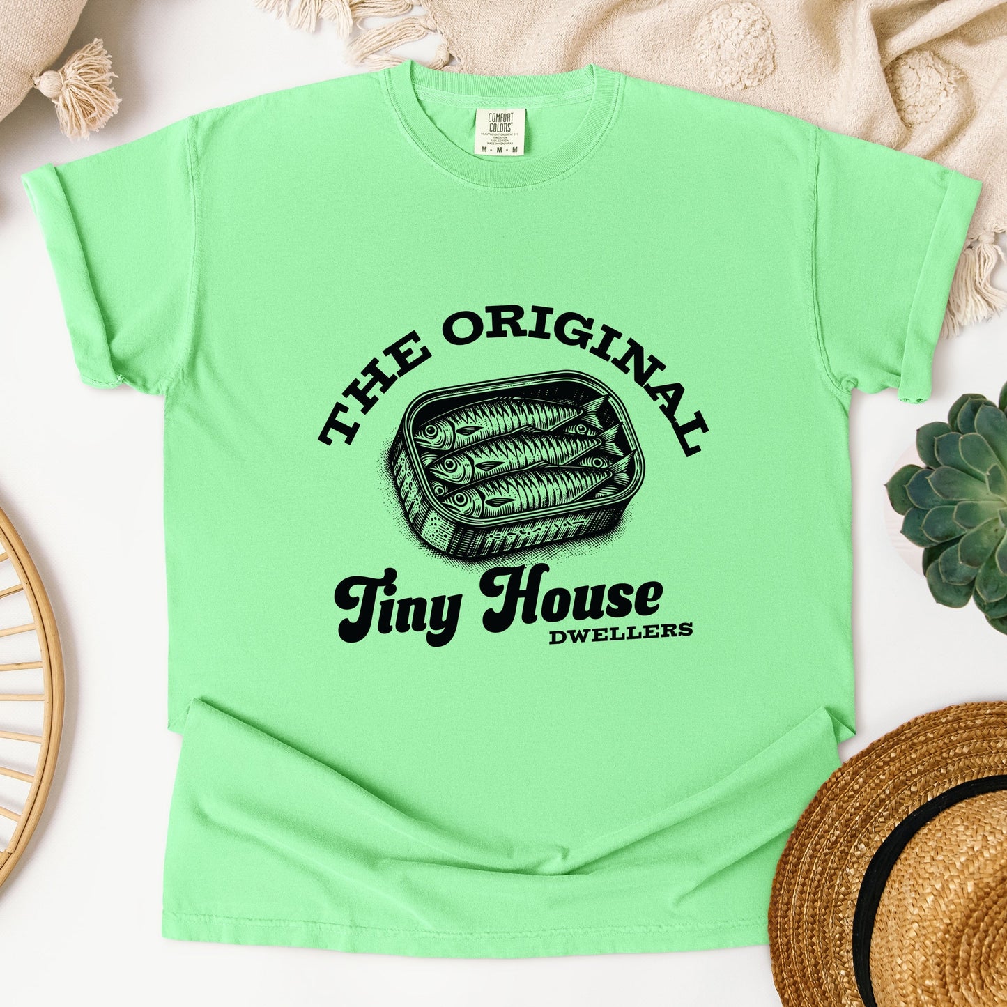 Original Tiny House Dwellers - Womens Garment Dyed Tee