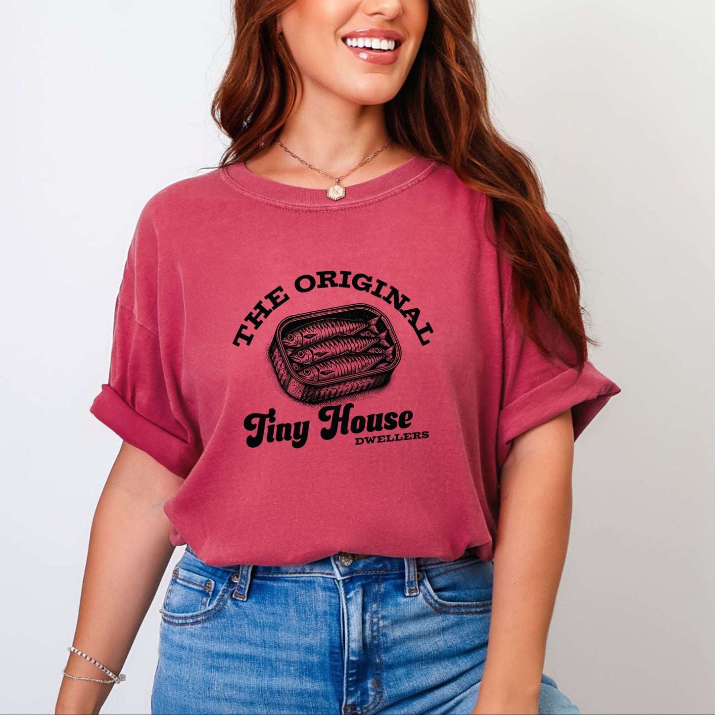 Original Tiny House Dwellers - Women's Garment Dyed Tee