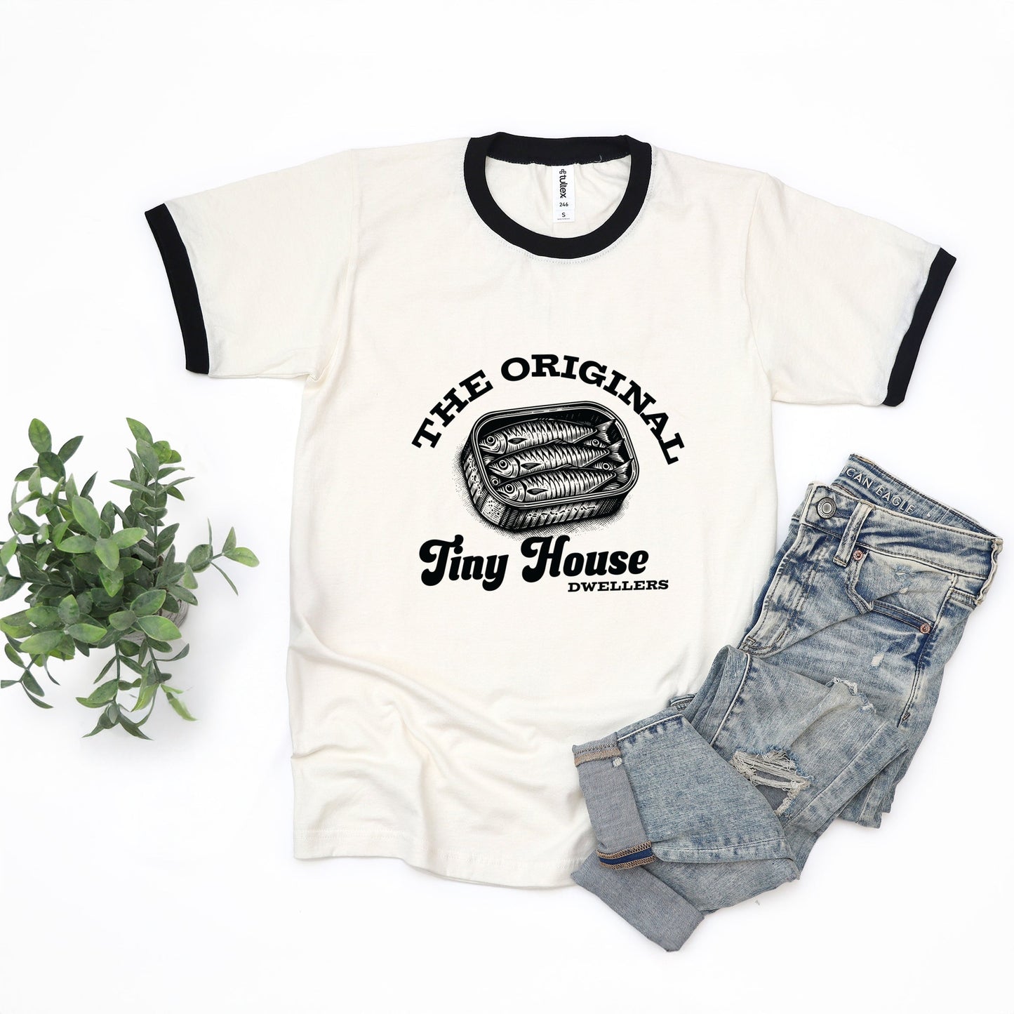 Original Tiny House Dwellers - Womens Ringer Tee