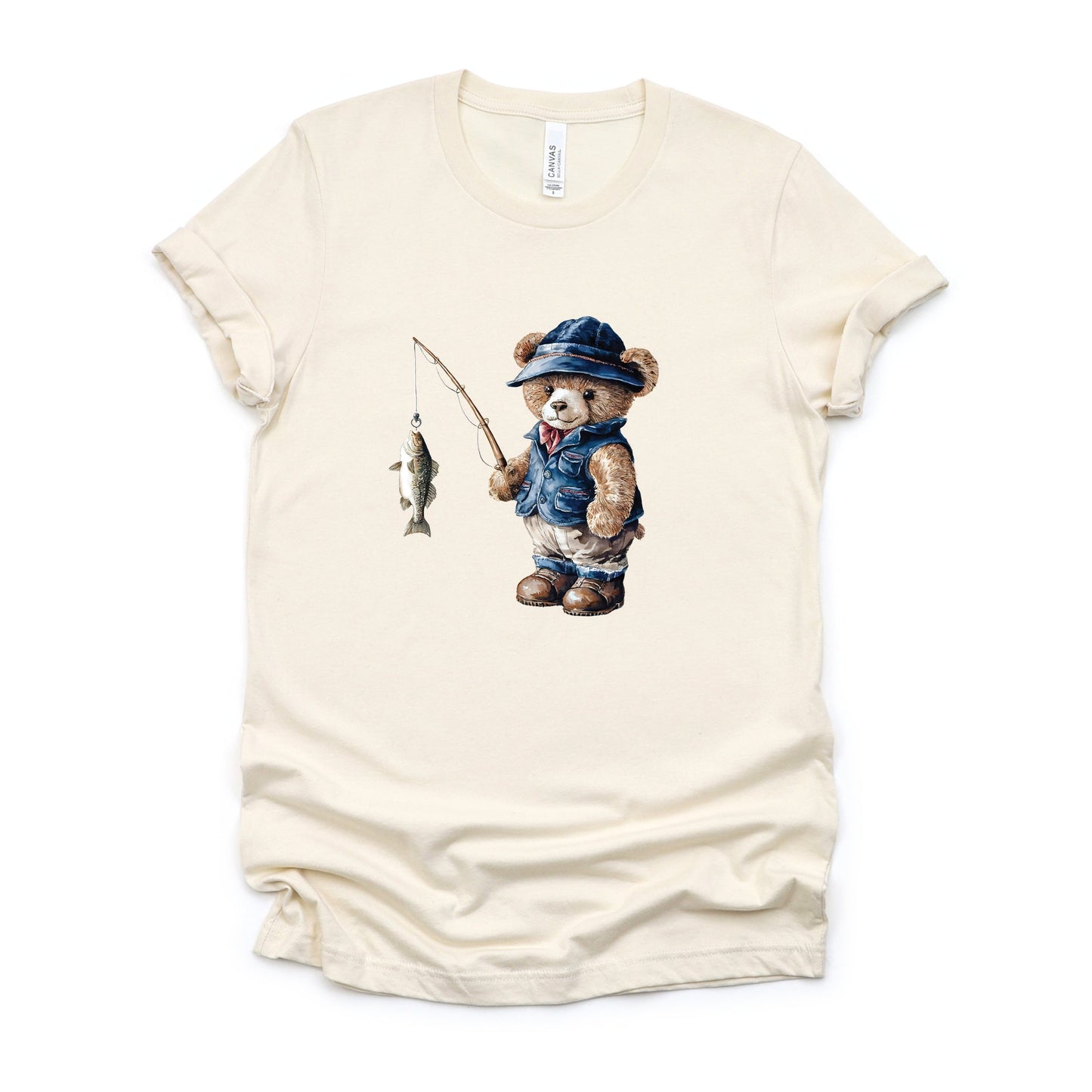 Teddy Bear Fisherman - Women's Short Sleeve Tee