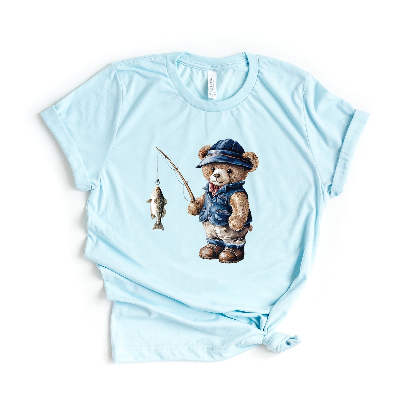 Teddy Bear Fisherman - Women's Short Sleeve Tee